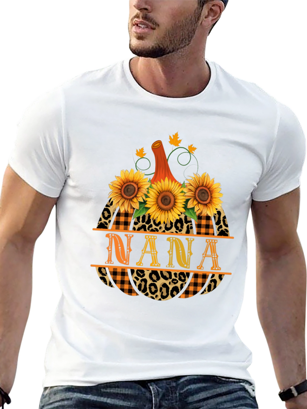 Nana Pumpkin Sunflower Fall Graphic Tee