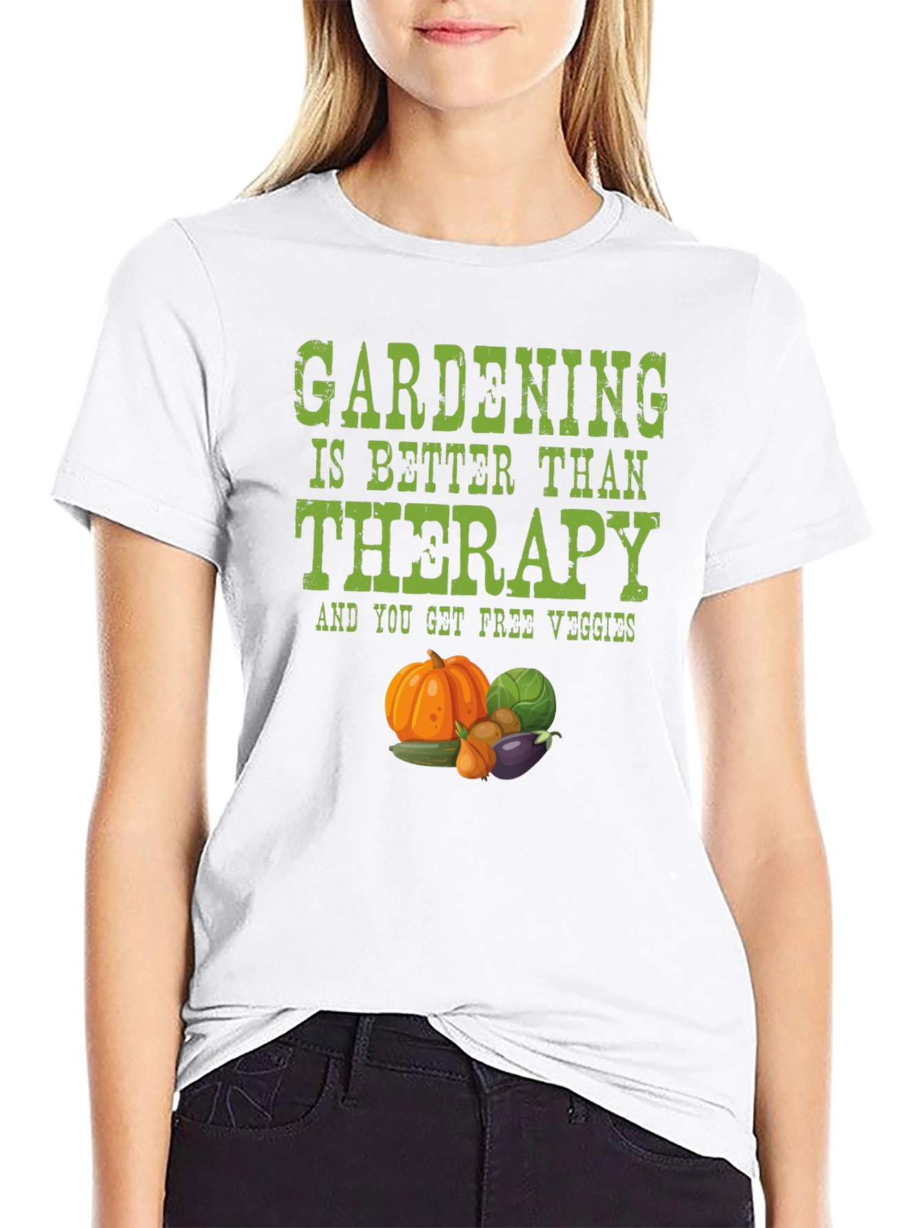 Gardening Therapy T-Shirt - Free Veggies!