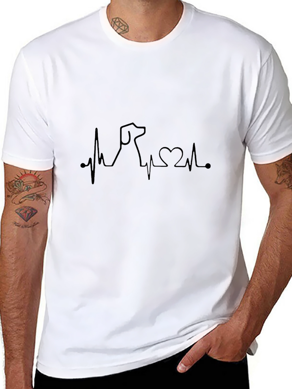 Dog Heartbeat T-Shirt - Love Your Pet
