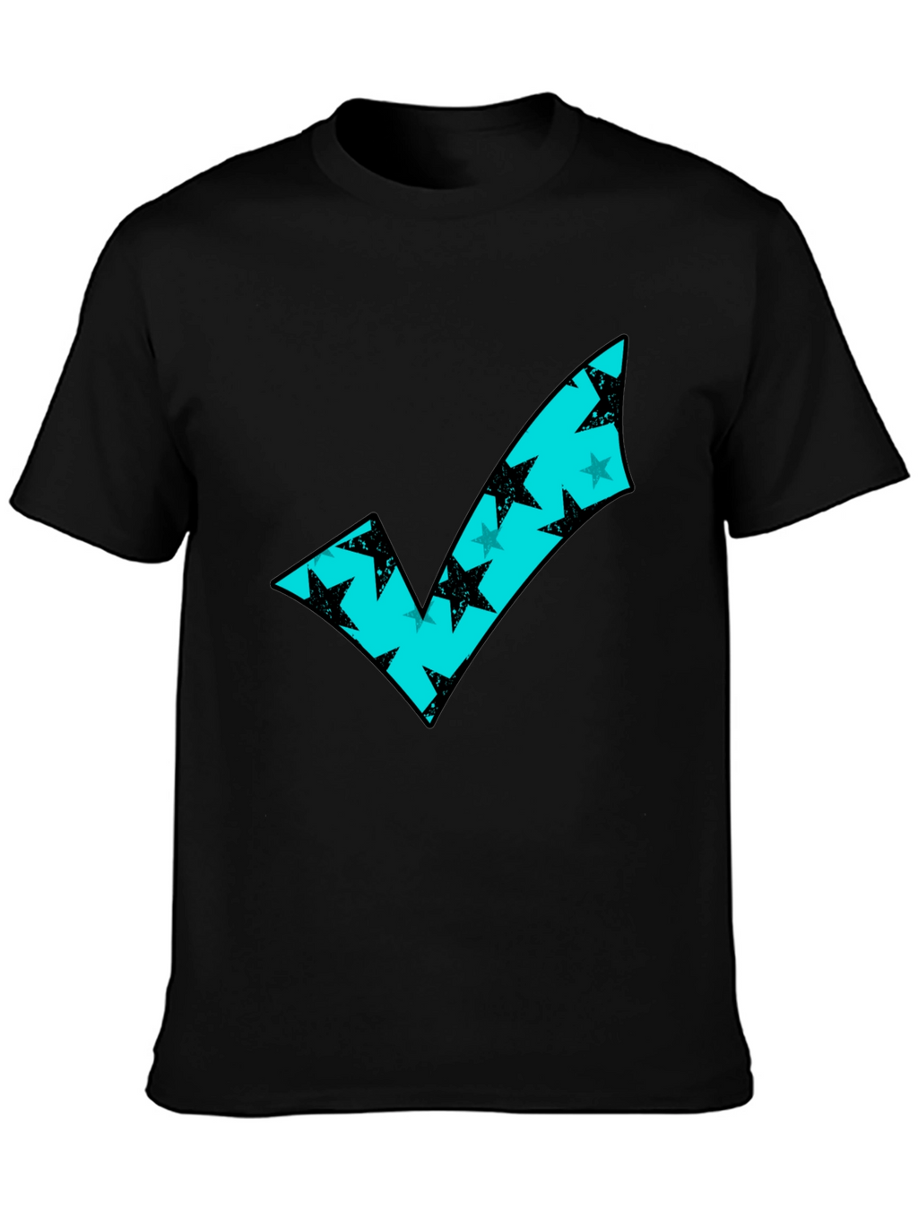 Modern Check Mark Tee - Stylish Graphic T-Shirt