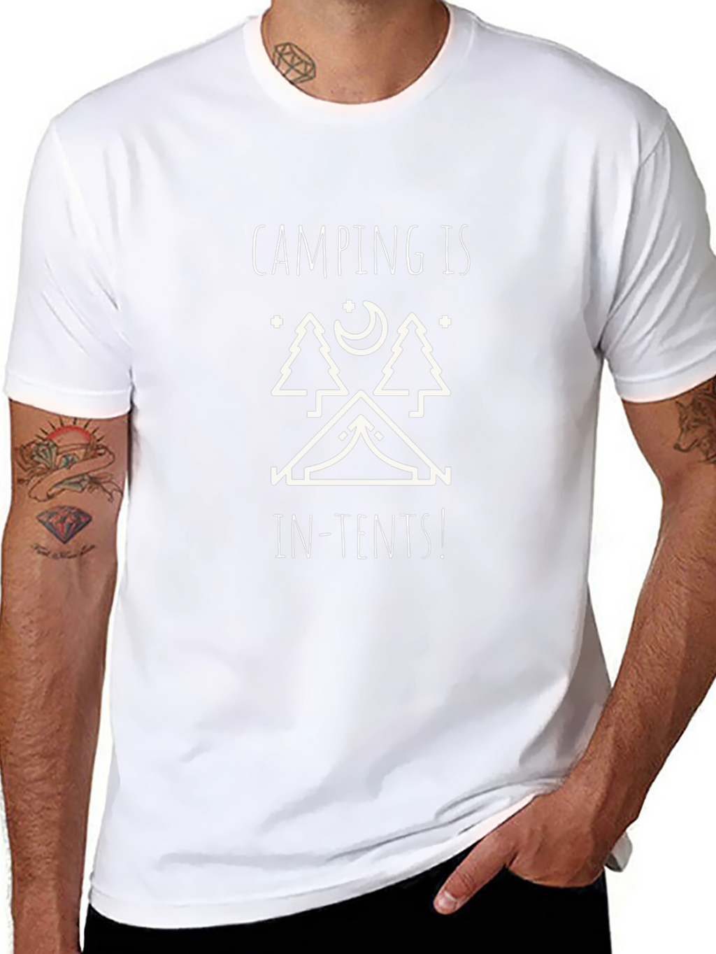 Camping Is In-Tents! Funny Outdoor Adventure T-Shirt