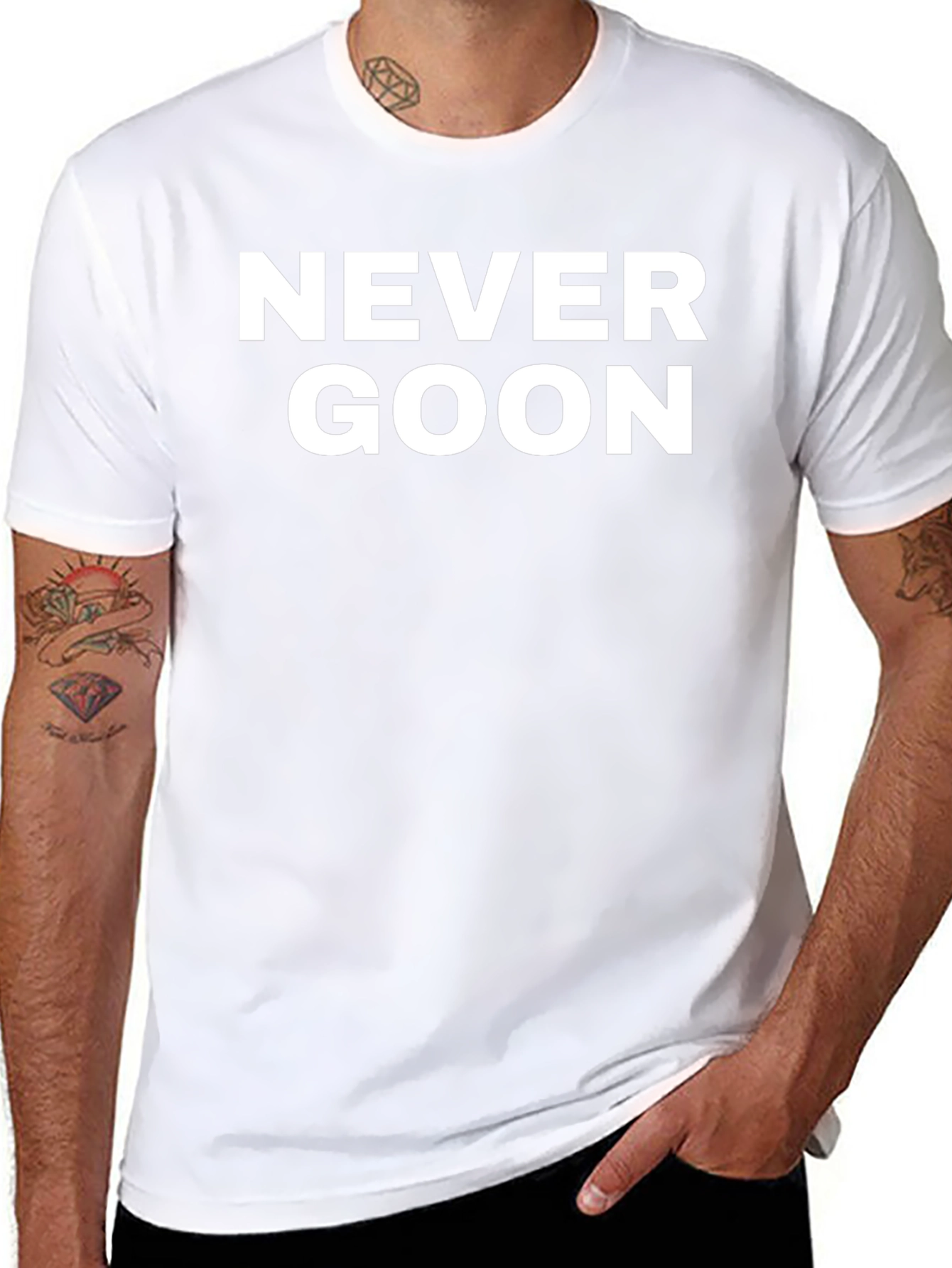 Never Goon Graphic Tee - Mens Black T-Shirt