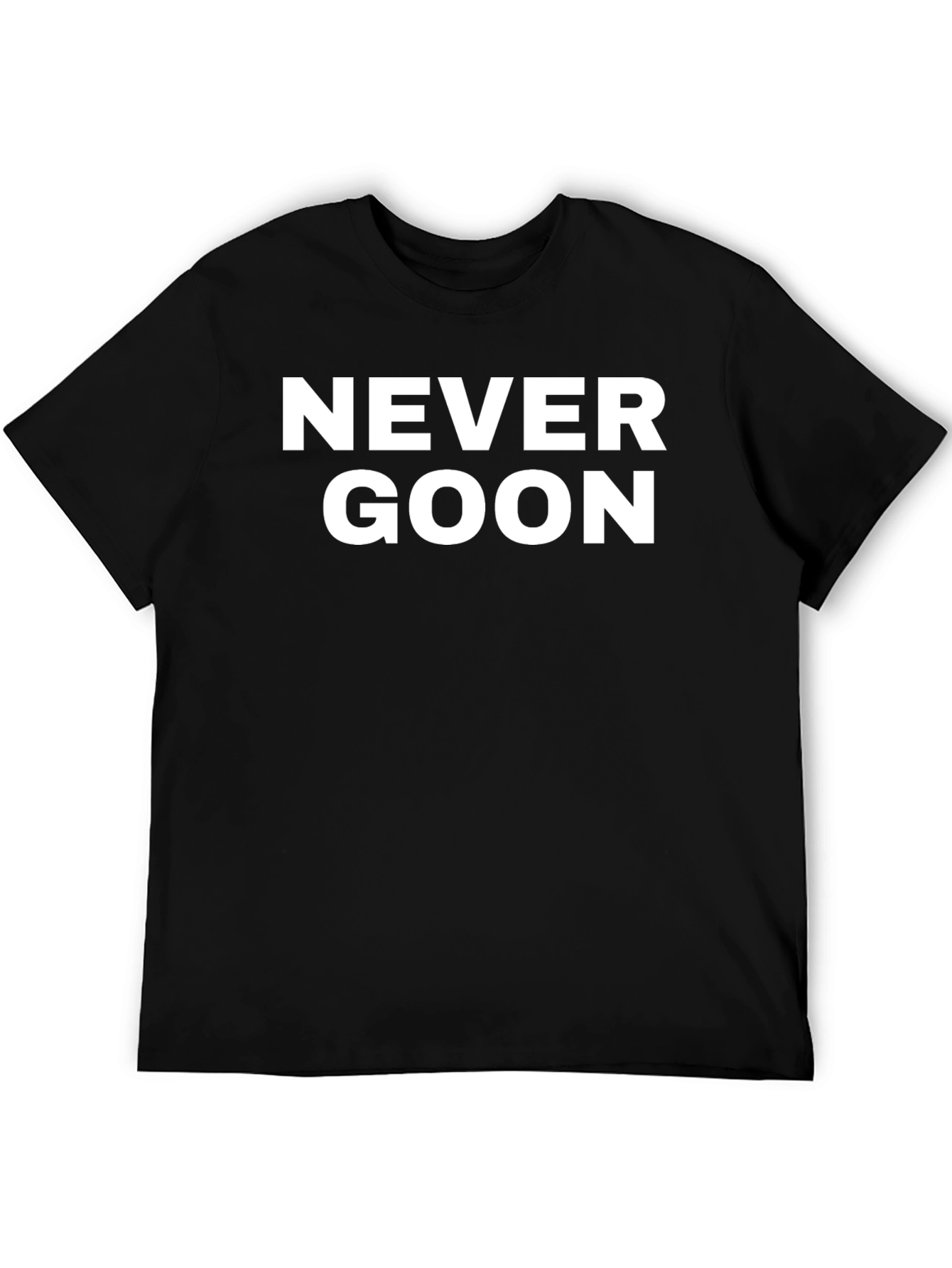 Never Goon Graphic Tee - Mens Black T-Shirt