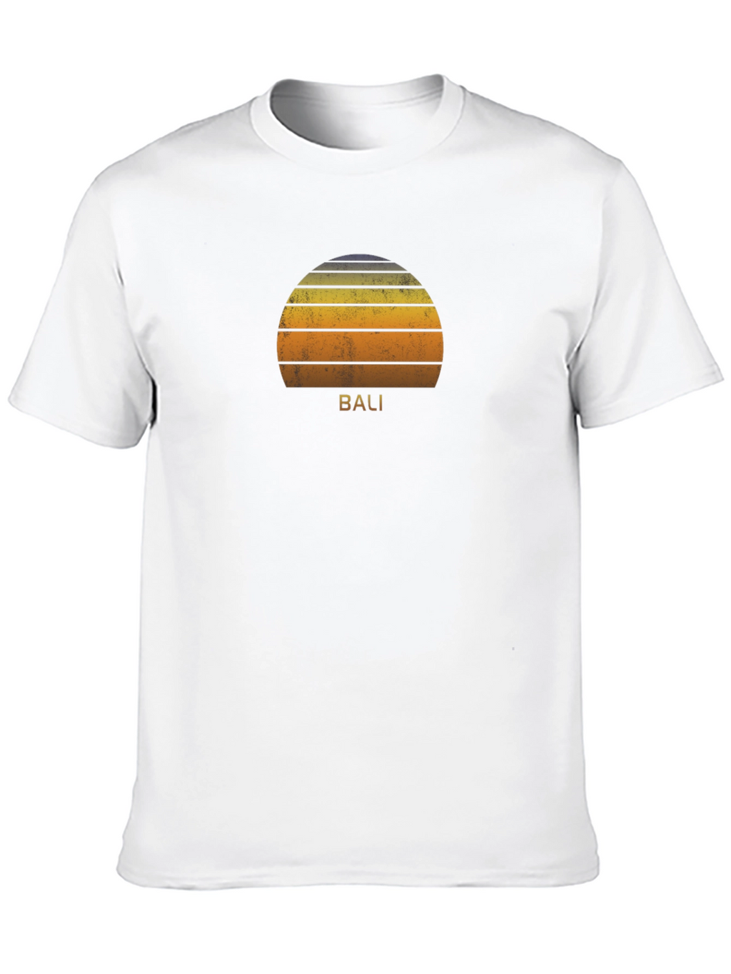 Bali Sunset Graphic Tee - Soft Cotton Black T-Shirt