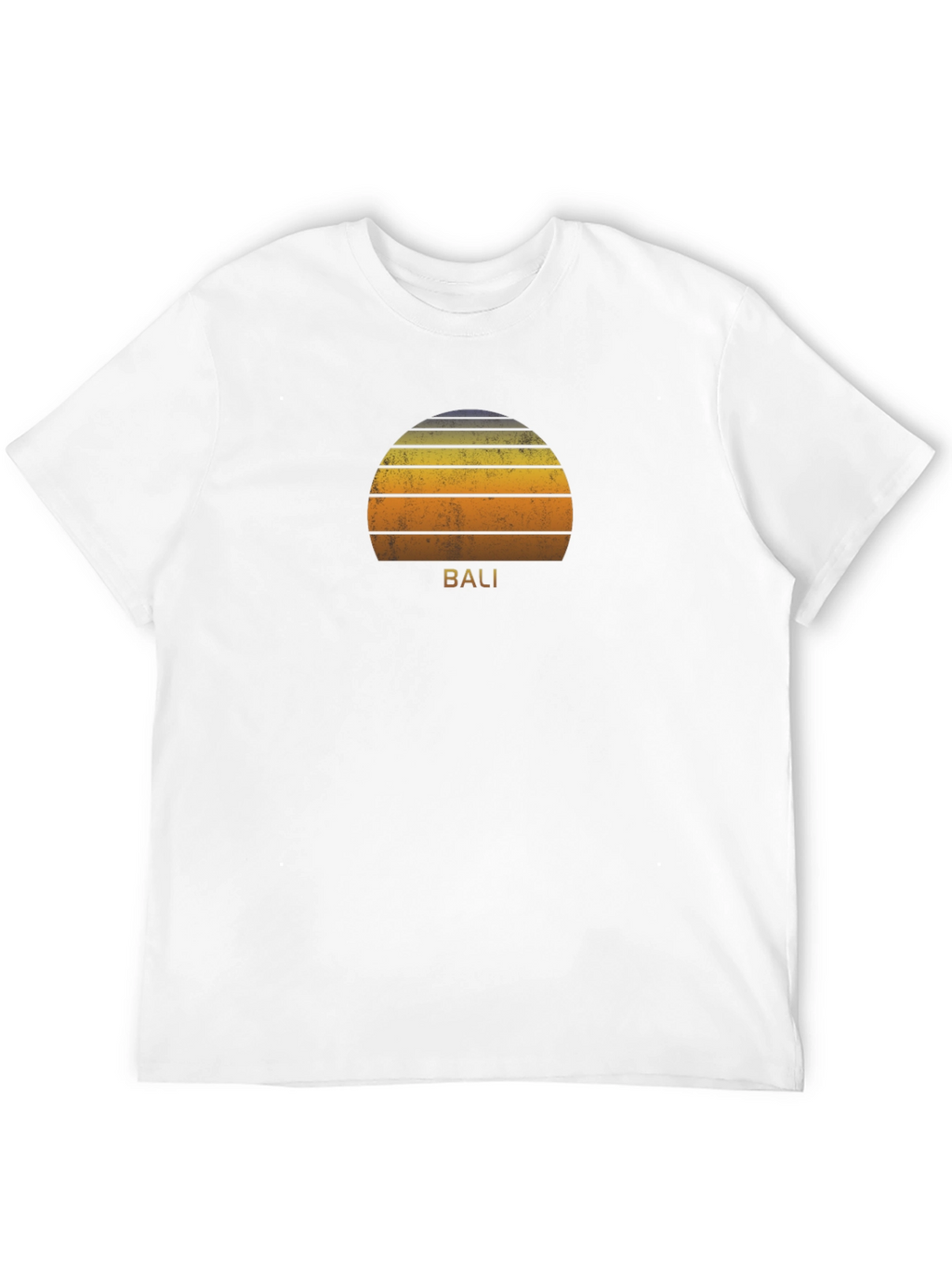 Bali Sunset Graphic Tee - Soft Cotton Black T-Shirt