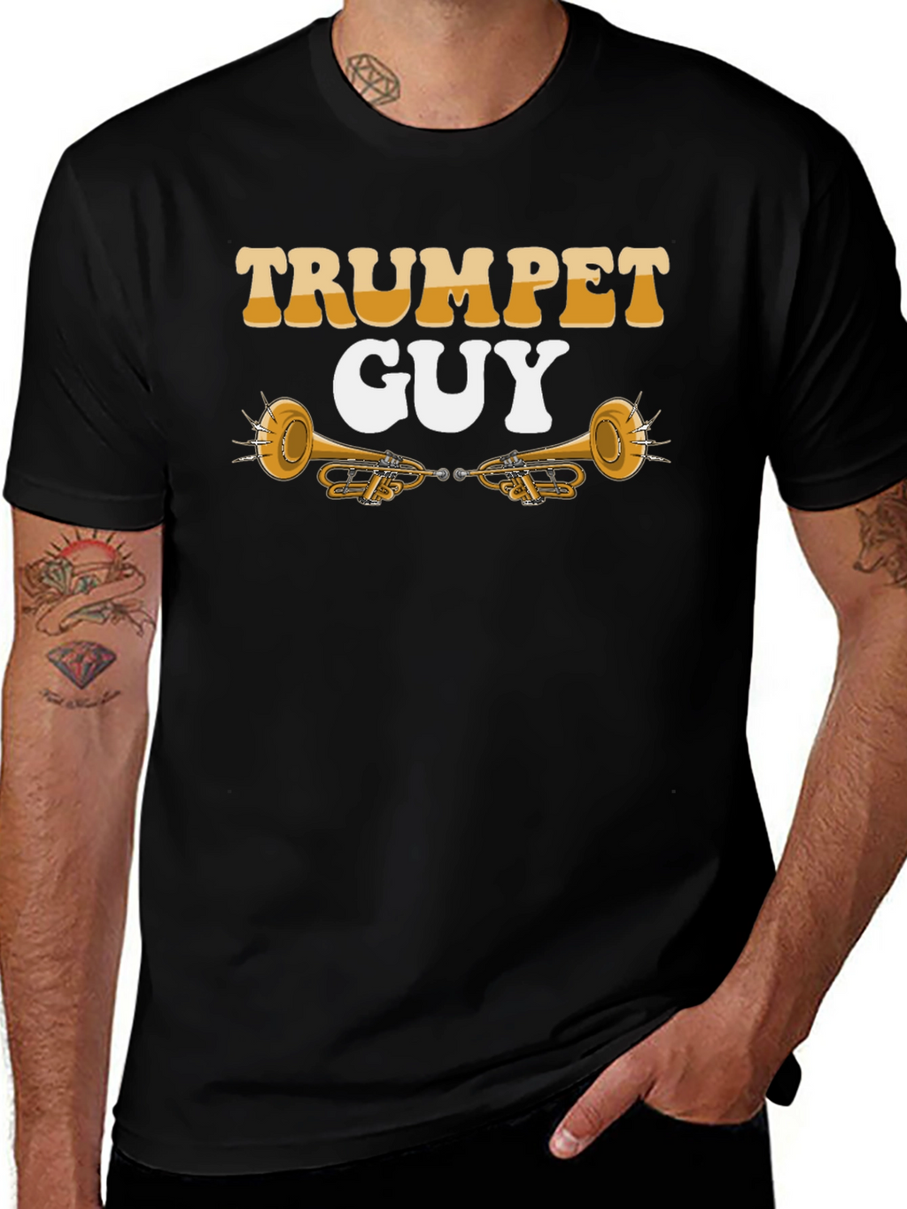 Trumpet Guy Black T-Shirt