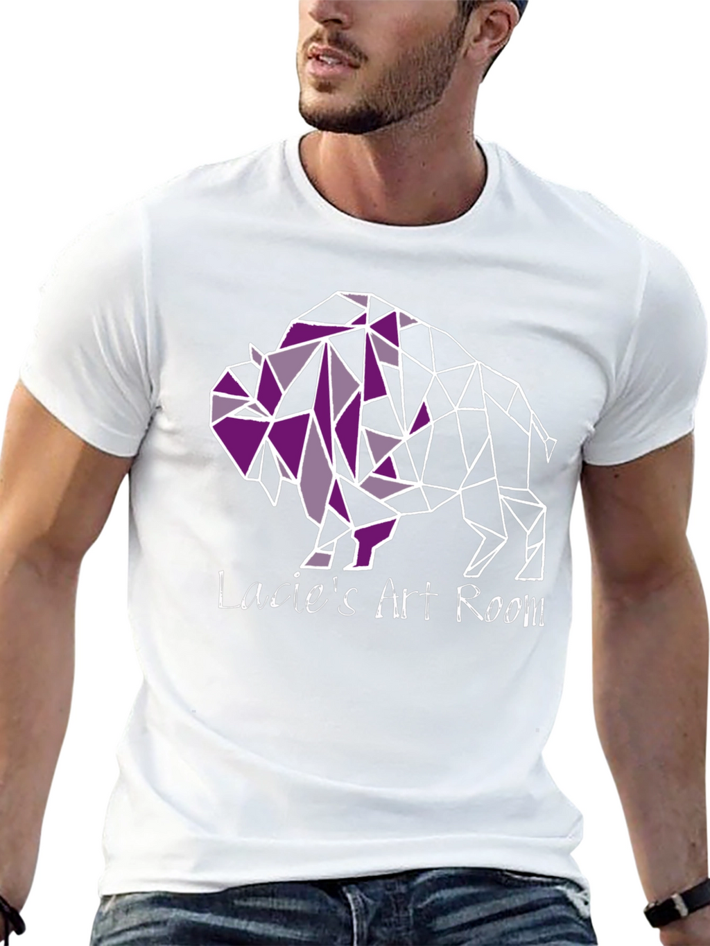 Geometric Buffalo Tee - Lacies Art Room T-Shirt