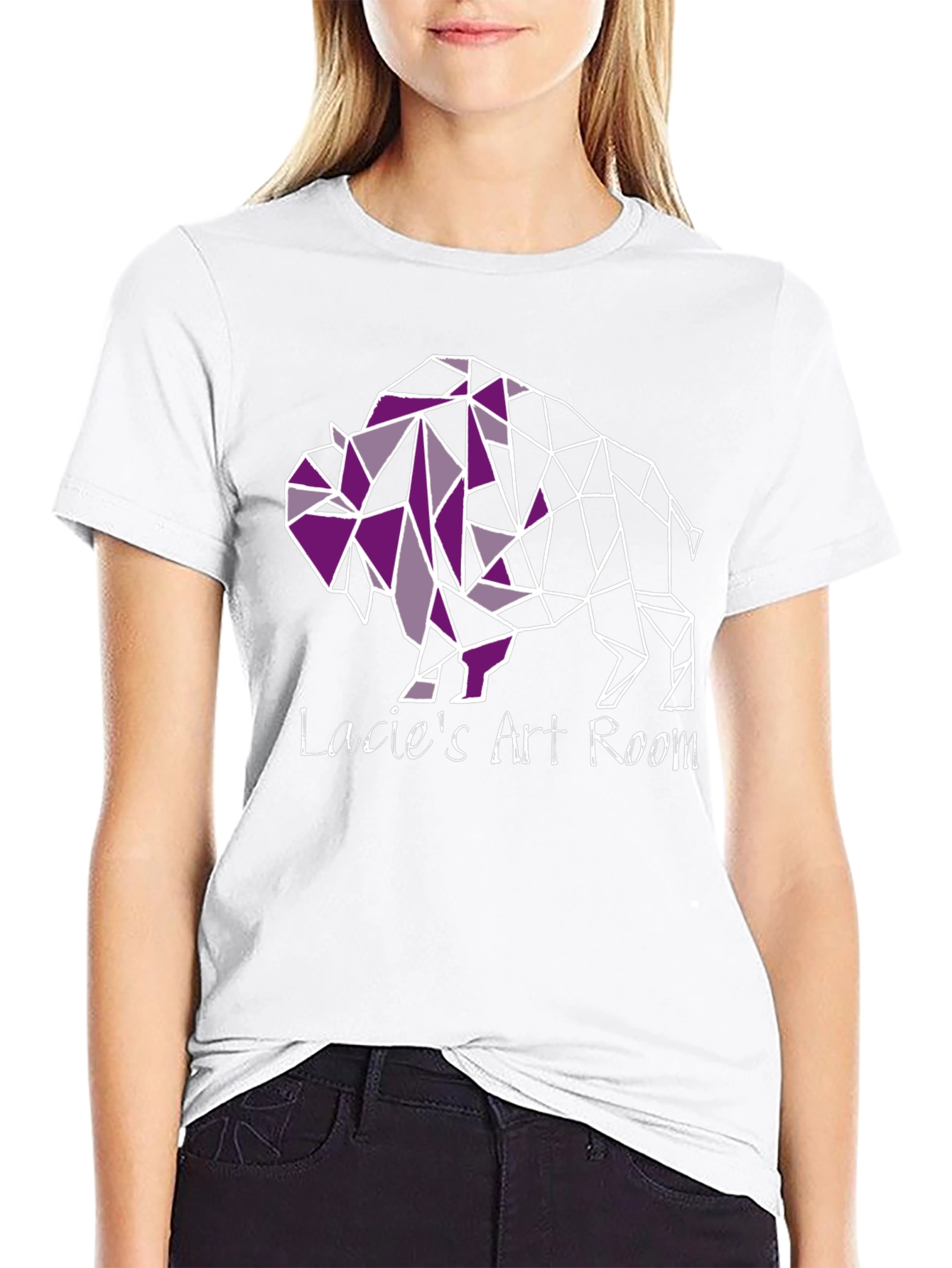 Geometric Buffalo Tee - Lacies Art Room T-Shirt