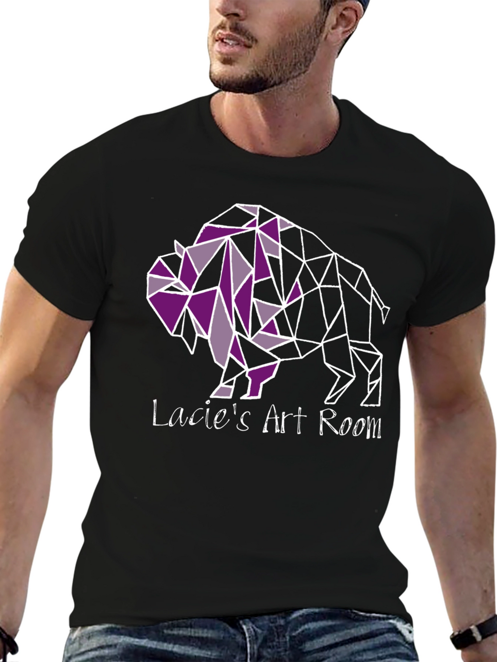 Geometric Buffalo Tee - Lacies Art Room T-Shirt