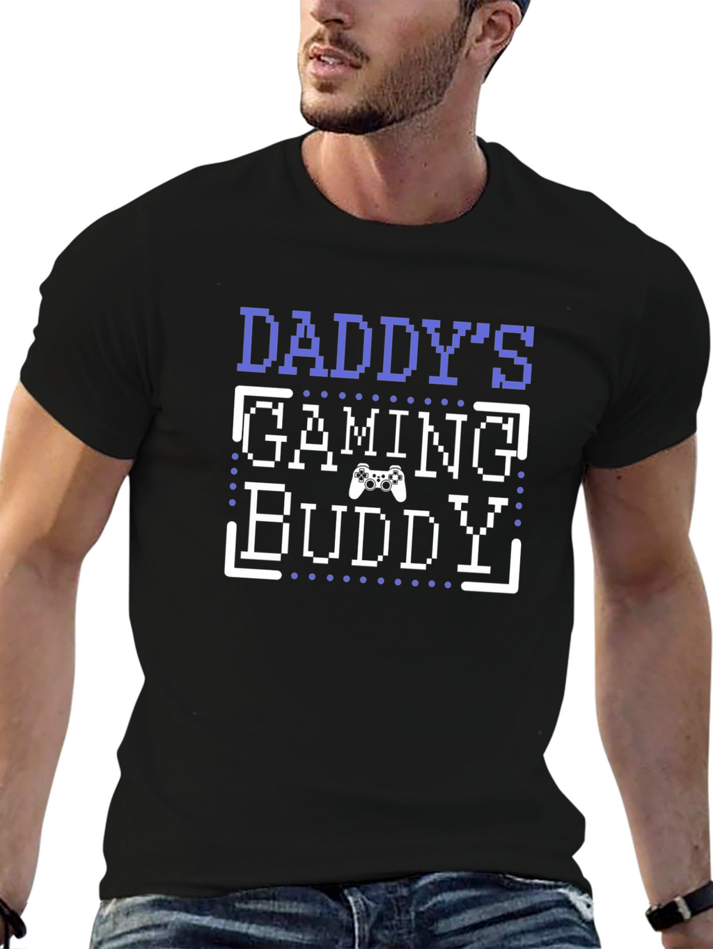 Daddys Gaming Buddy T-Shirt - Gamer Dad Tee