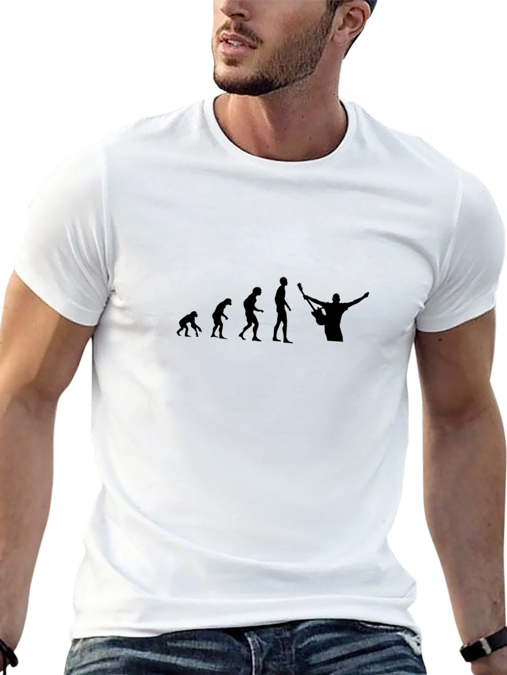 Evolution of Rock Black T-Shirt