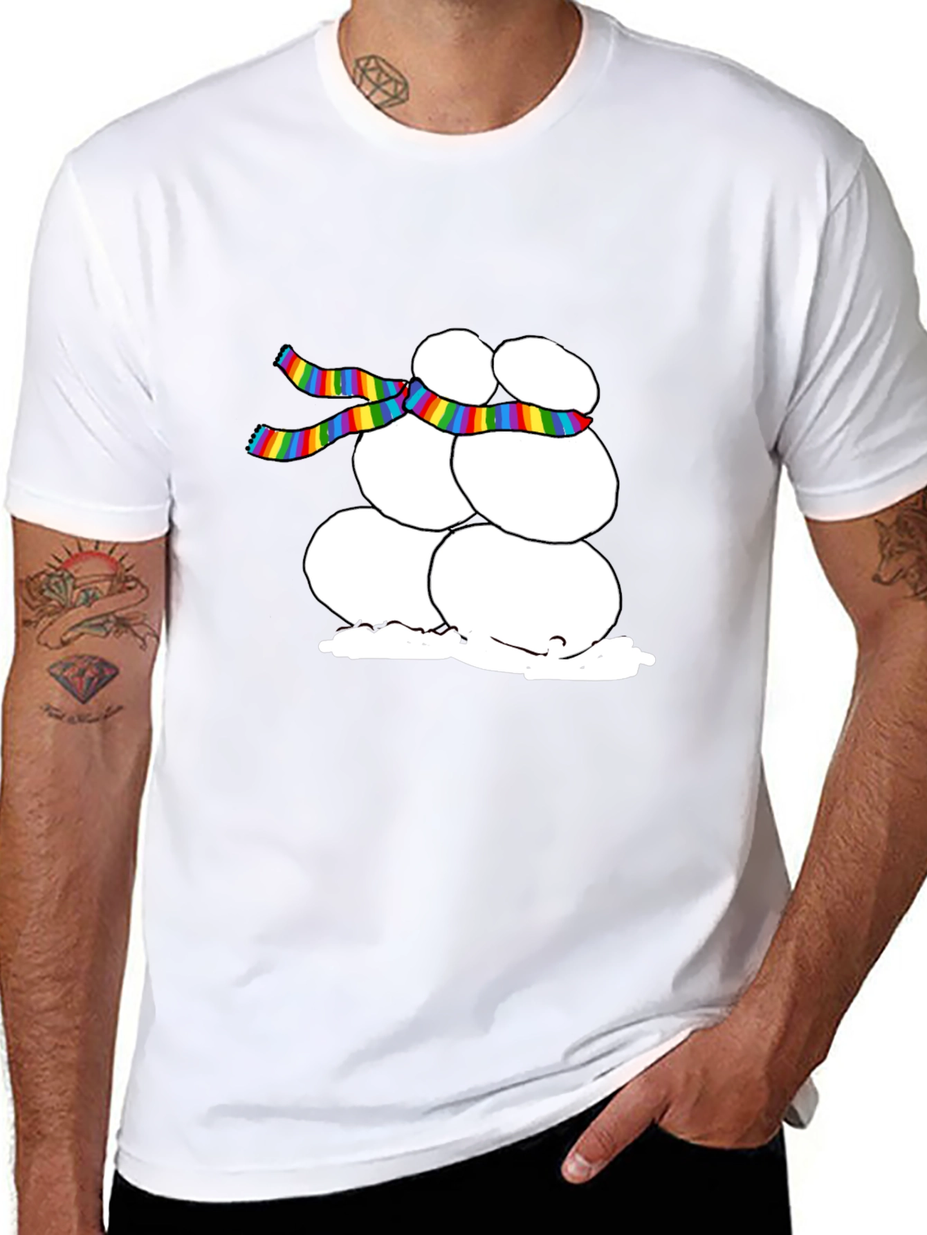 Snowman LGBTQ Pride T-Shirt