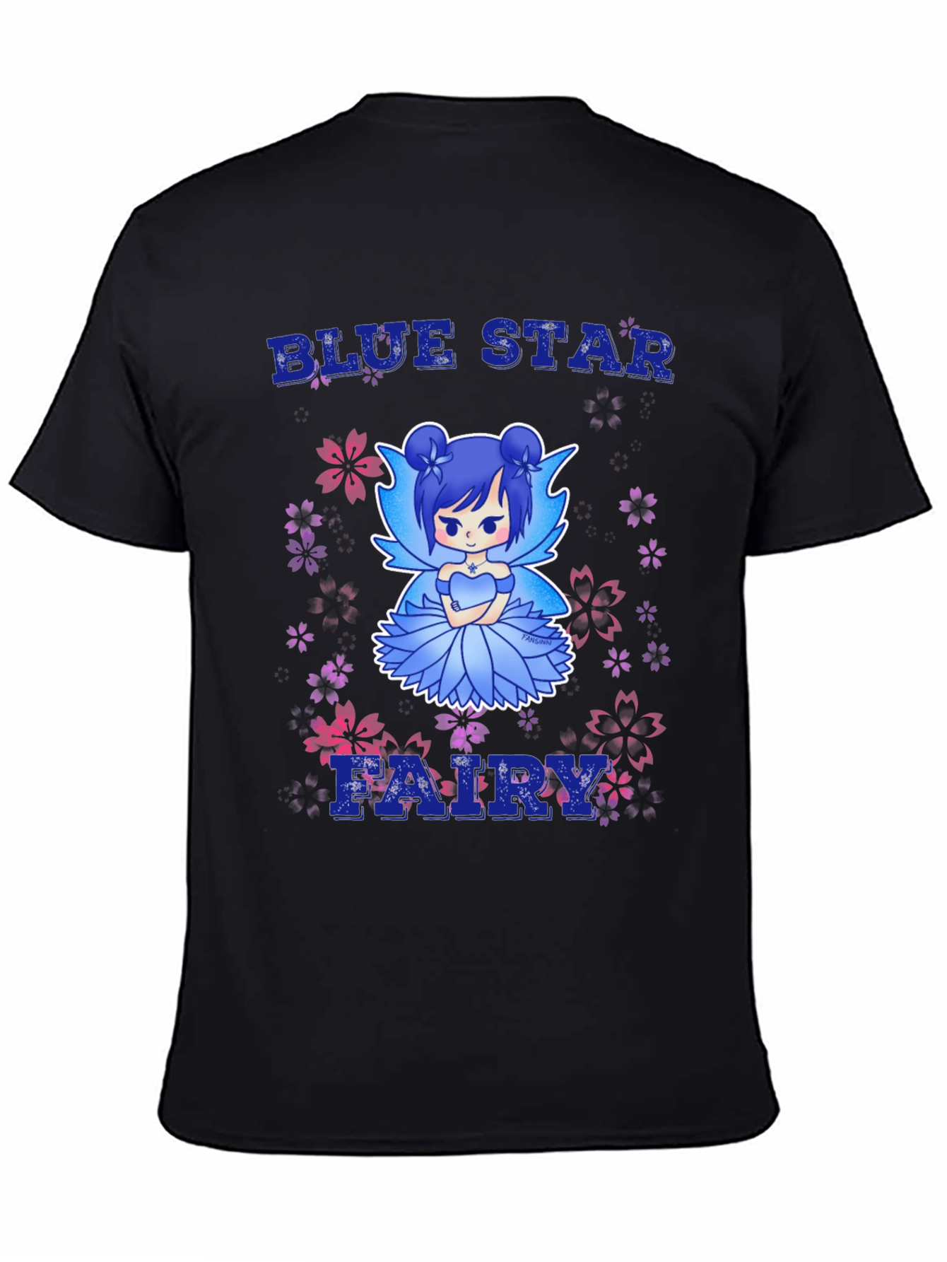 Blue Star Fairy Graphic Tee - Anime T-Shirt