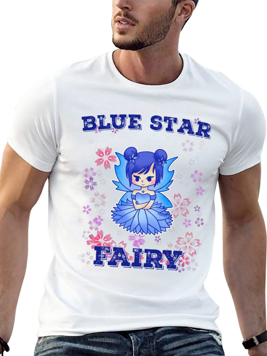 Blue Star Fairy Graphic Tee - Anime T-Shirt