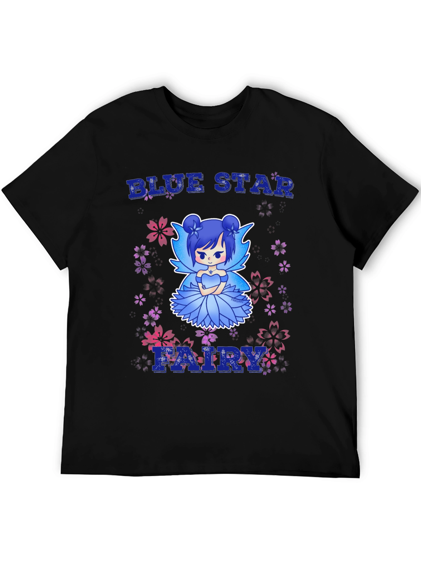 Blue Star Fairy Graphic Tee - Anime T-Shirt