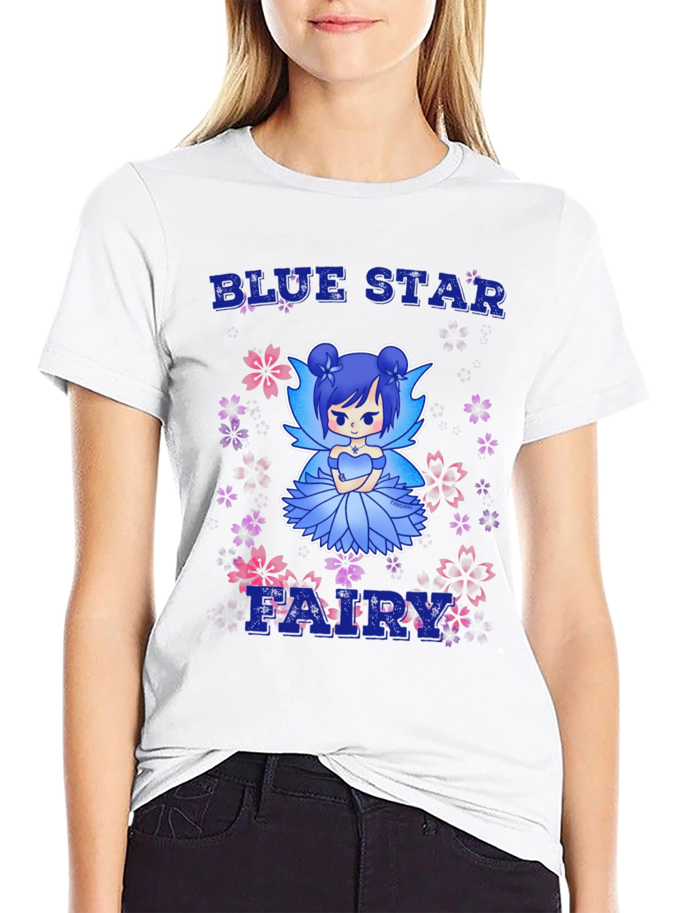 Blue Star Fairy Graphic Tee - Anime T-Shirt