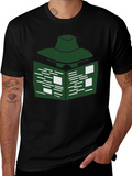 Abstract Green Geometric T-Shirt