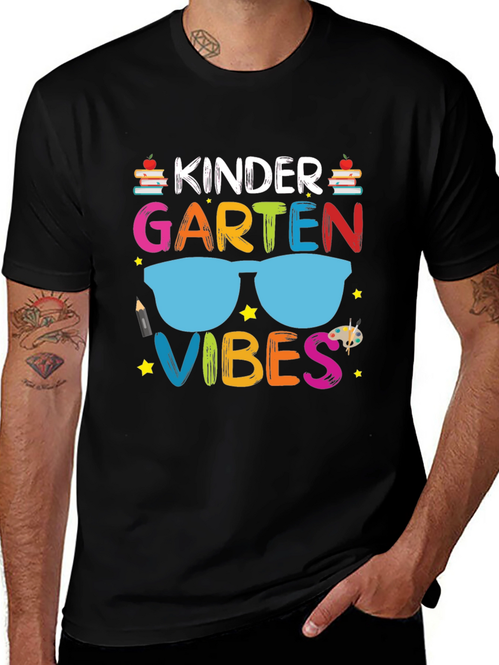 Kindergarten Vibes Graphic Tee - Back to School T-Shirt
