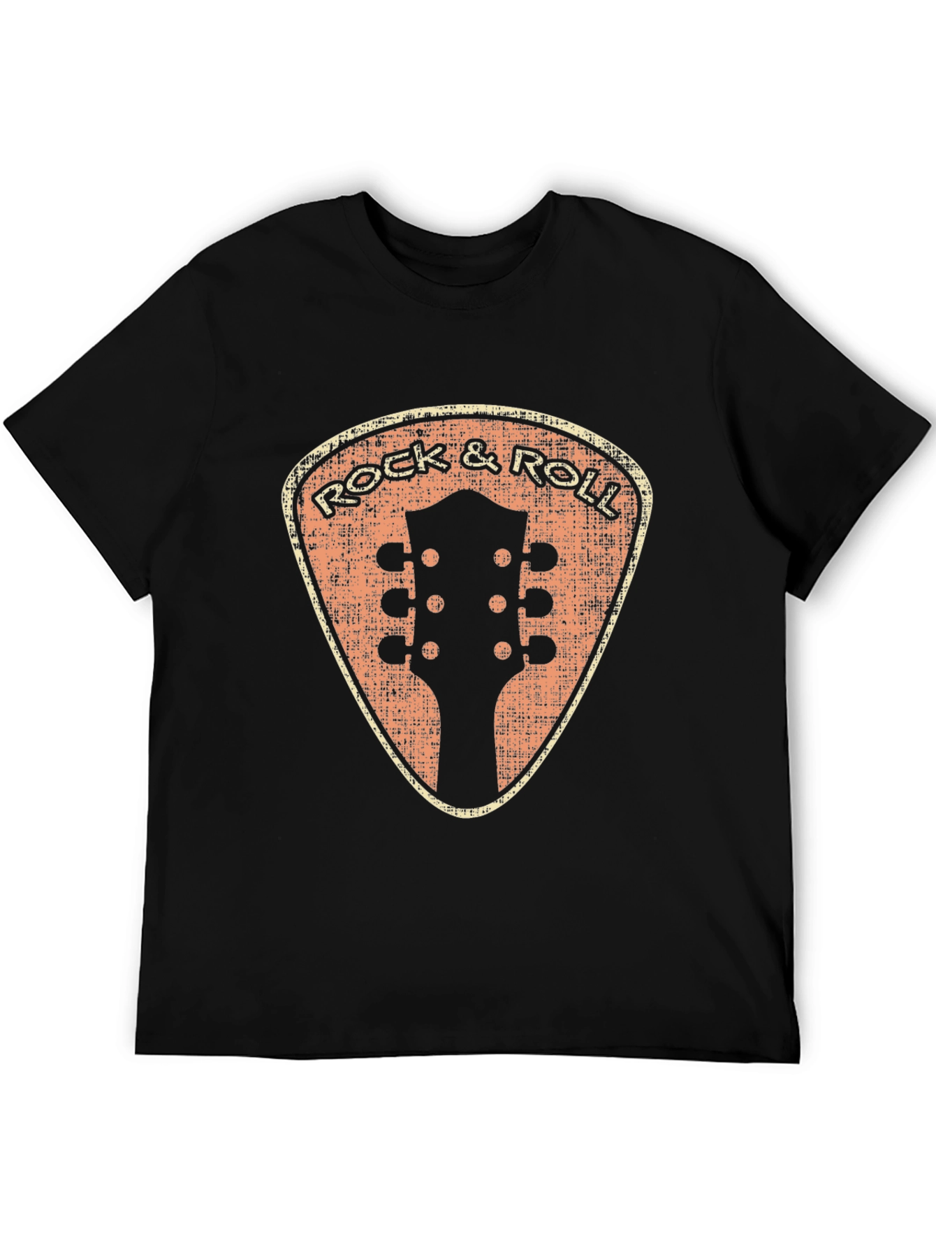 Retro Rock & Roll Guitar Pick T-Shirt