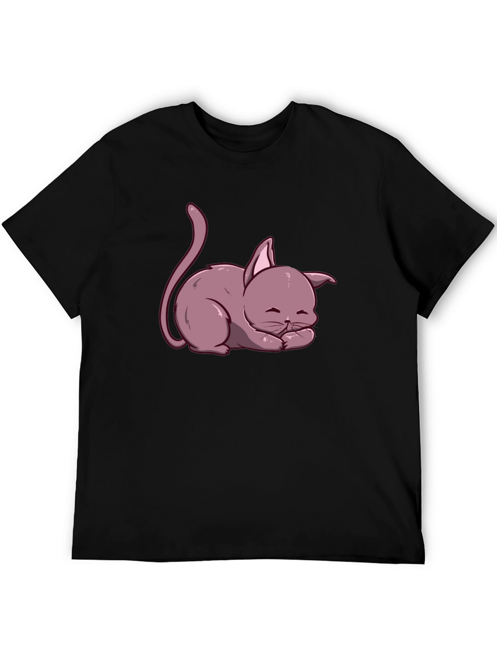 Cute Cartoon Cat T-Shirt - Relaxed Fit