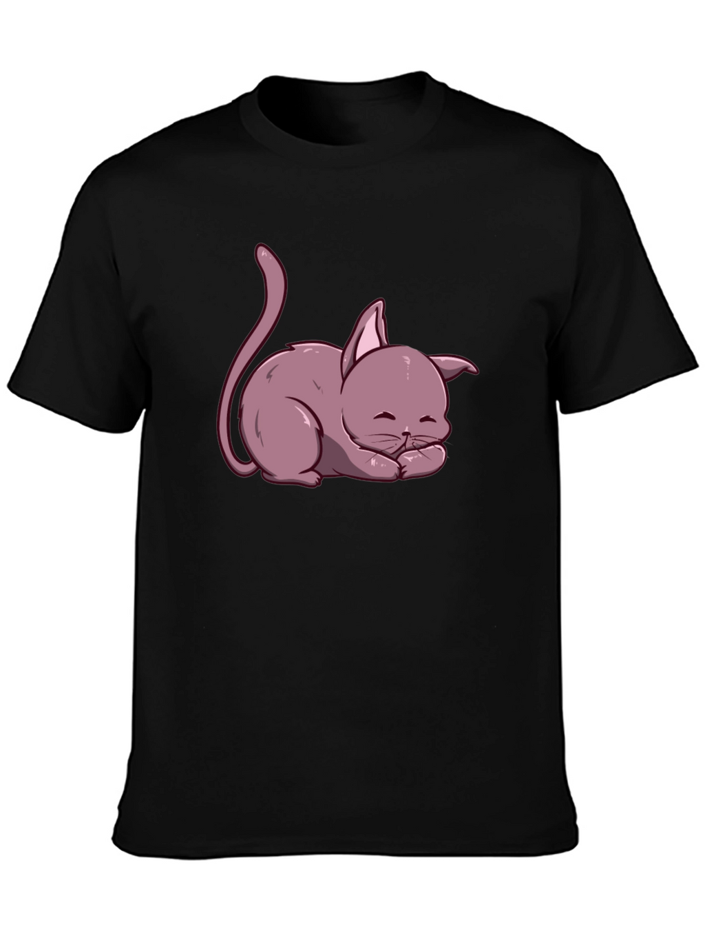 Cute Cartoon Cat T-Shirt - Relaxed Fit