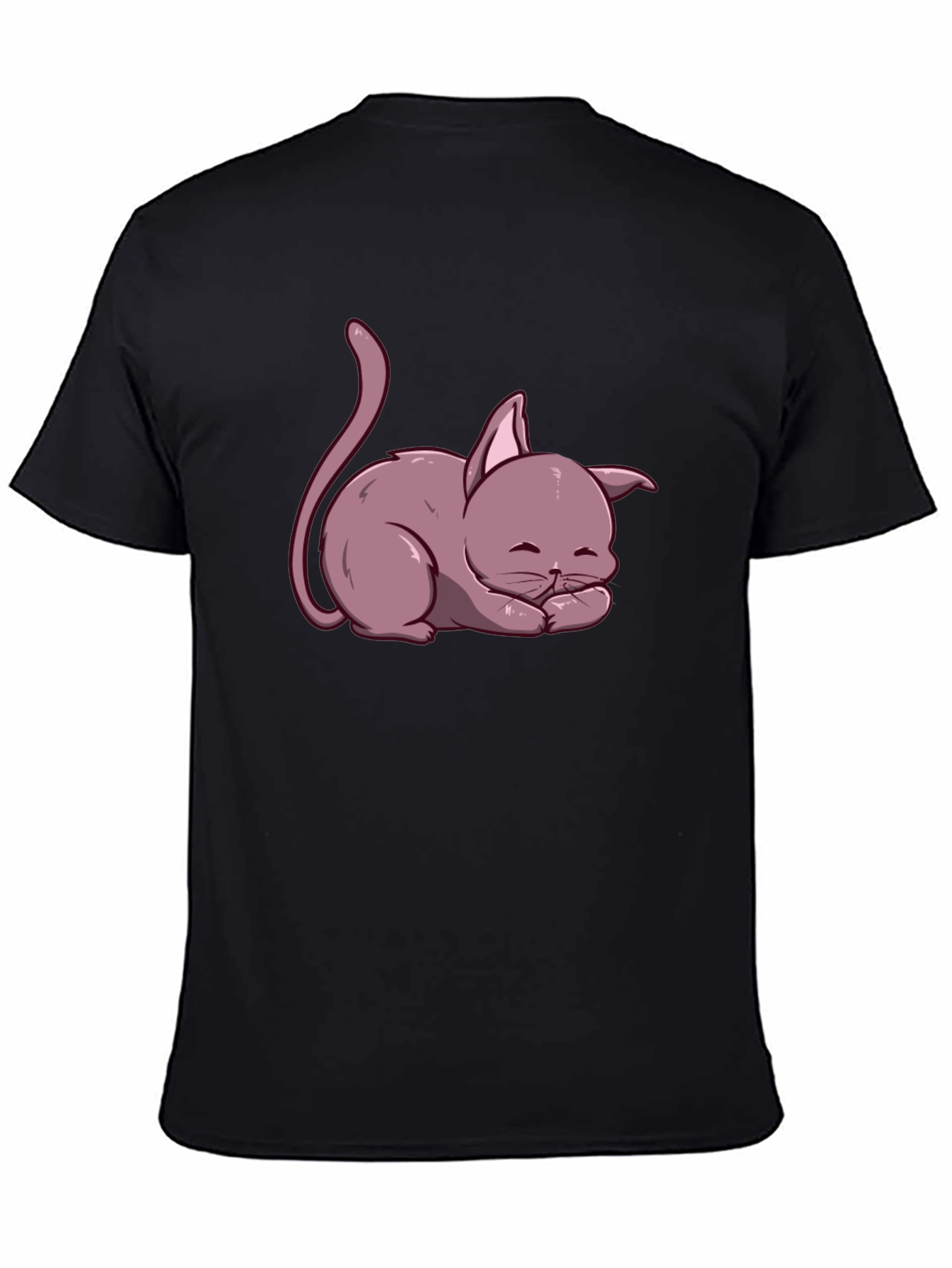 Cute Cartoon Cat T-Shirt - Relaxed Fit