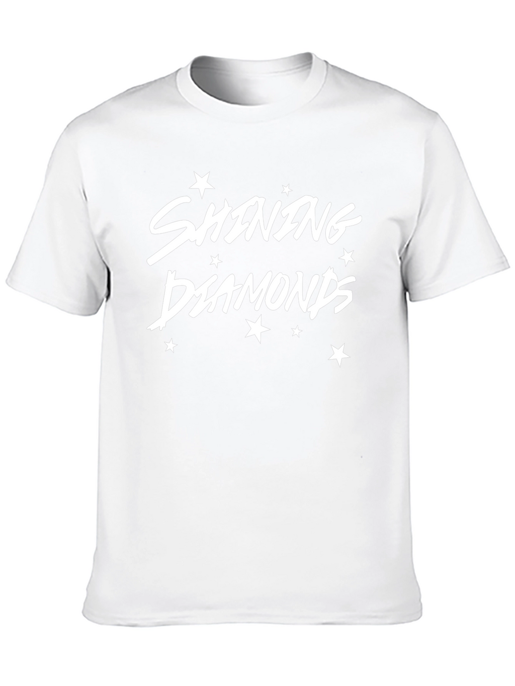 Shining Diamonds Graphic Tee - Stylish Black T-Shirt