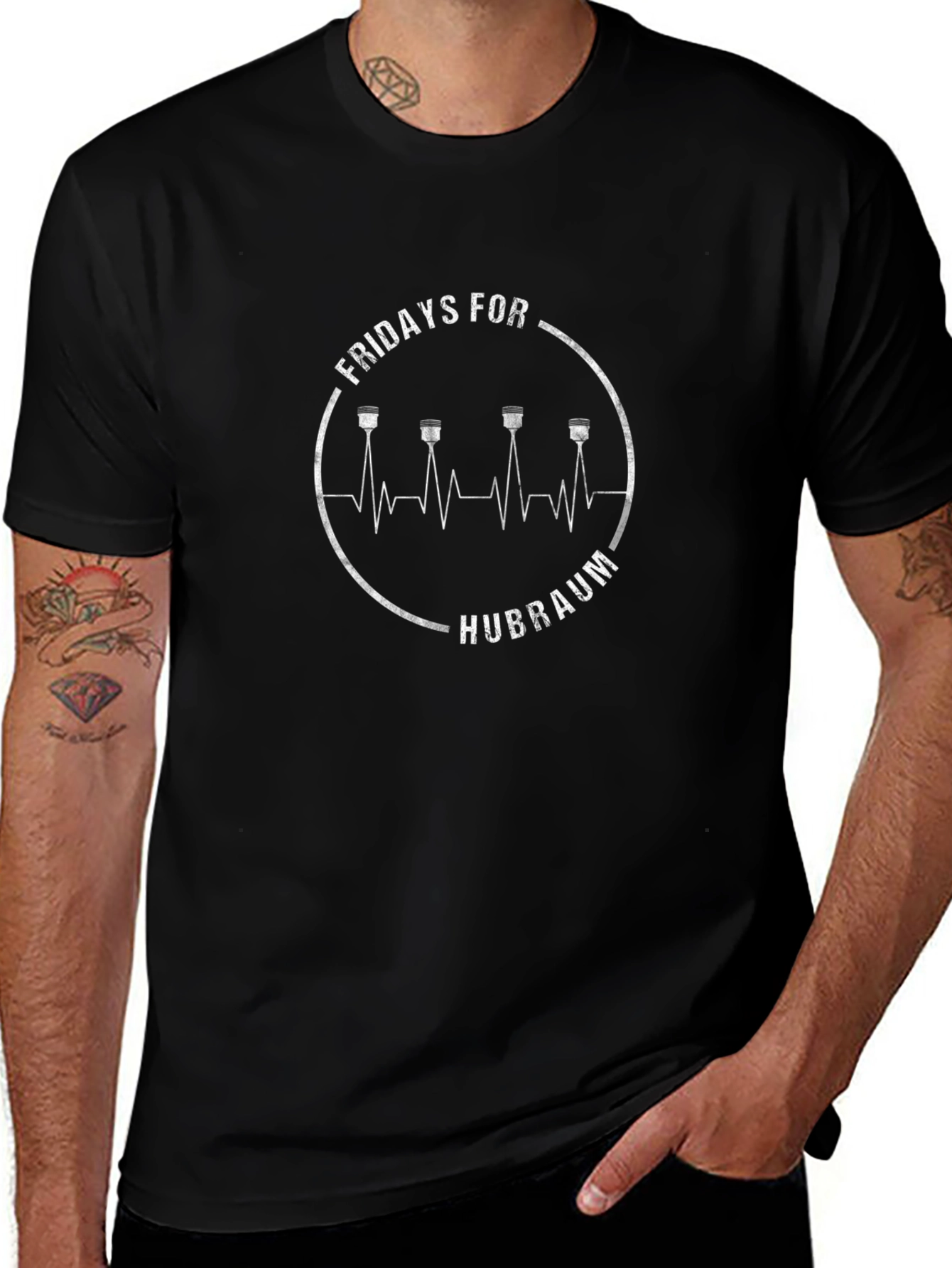 Fridays for Hubraum Black T-Shirt