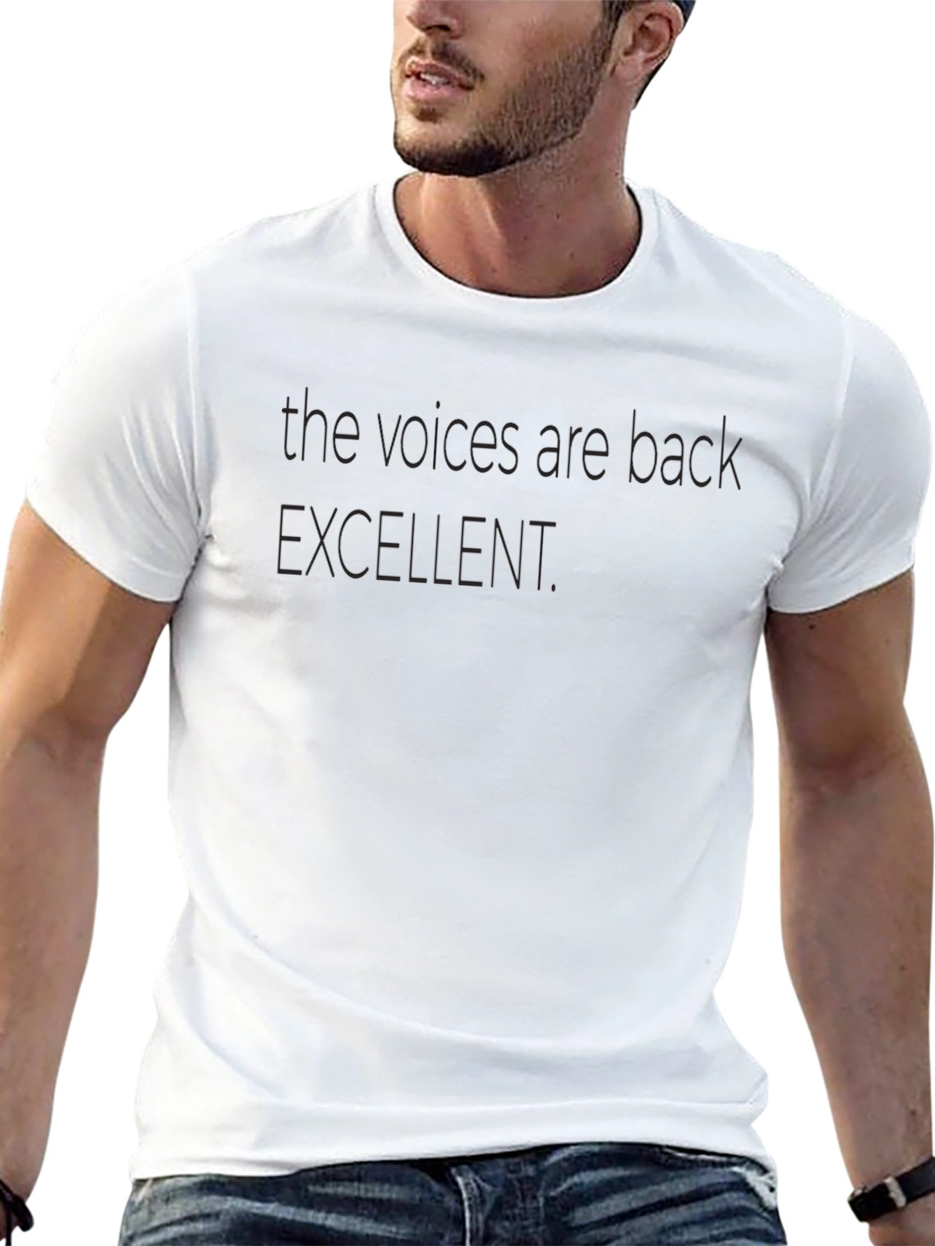The Voices Are Back Excellent Black T-Shirt