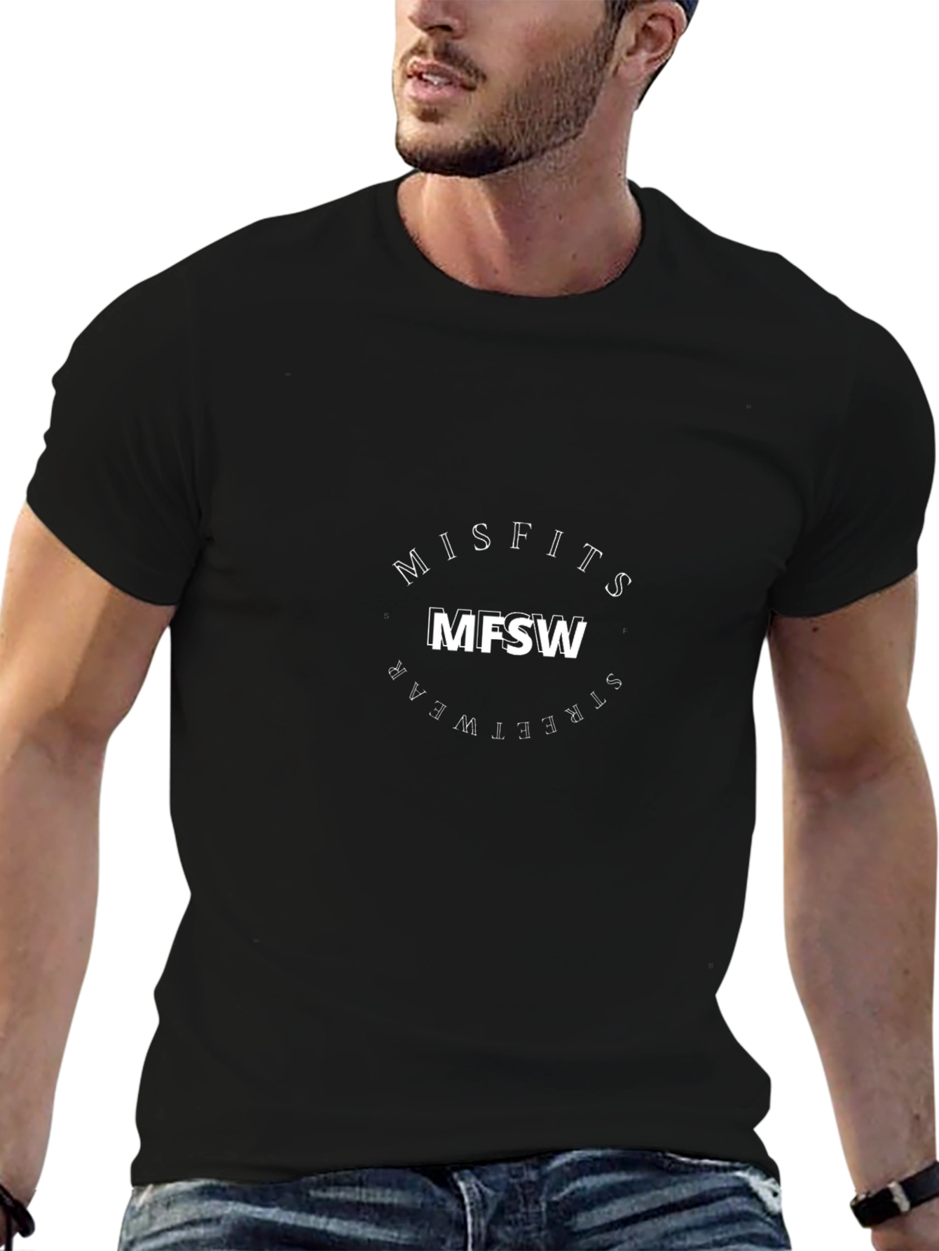 MFSW Misfits Black Graphic Tee