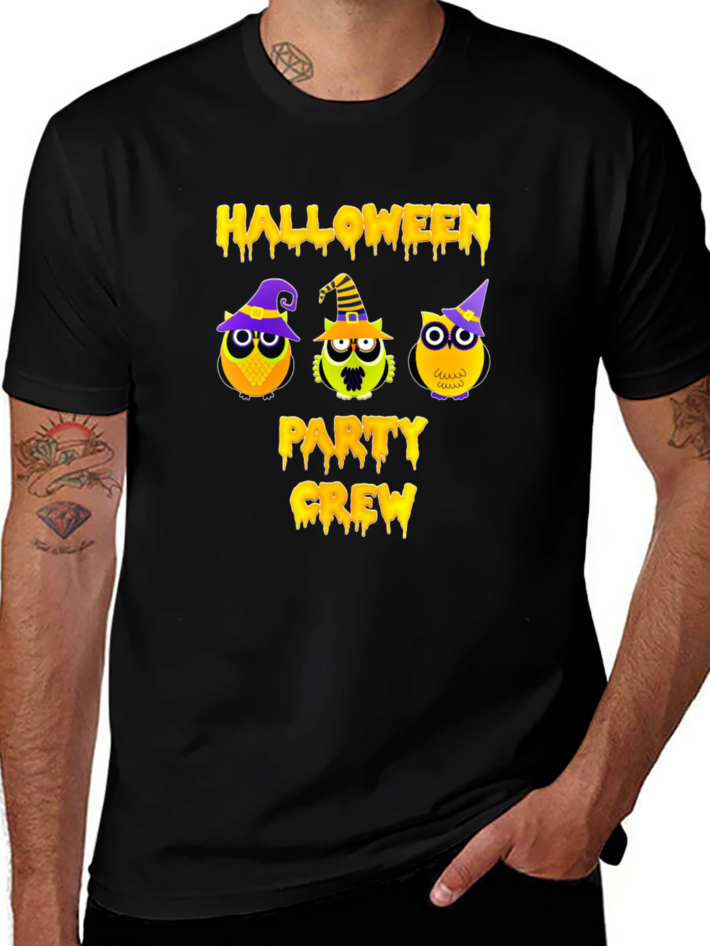 Halloween Party Crew Owl T-Shirt