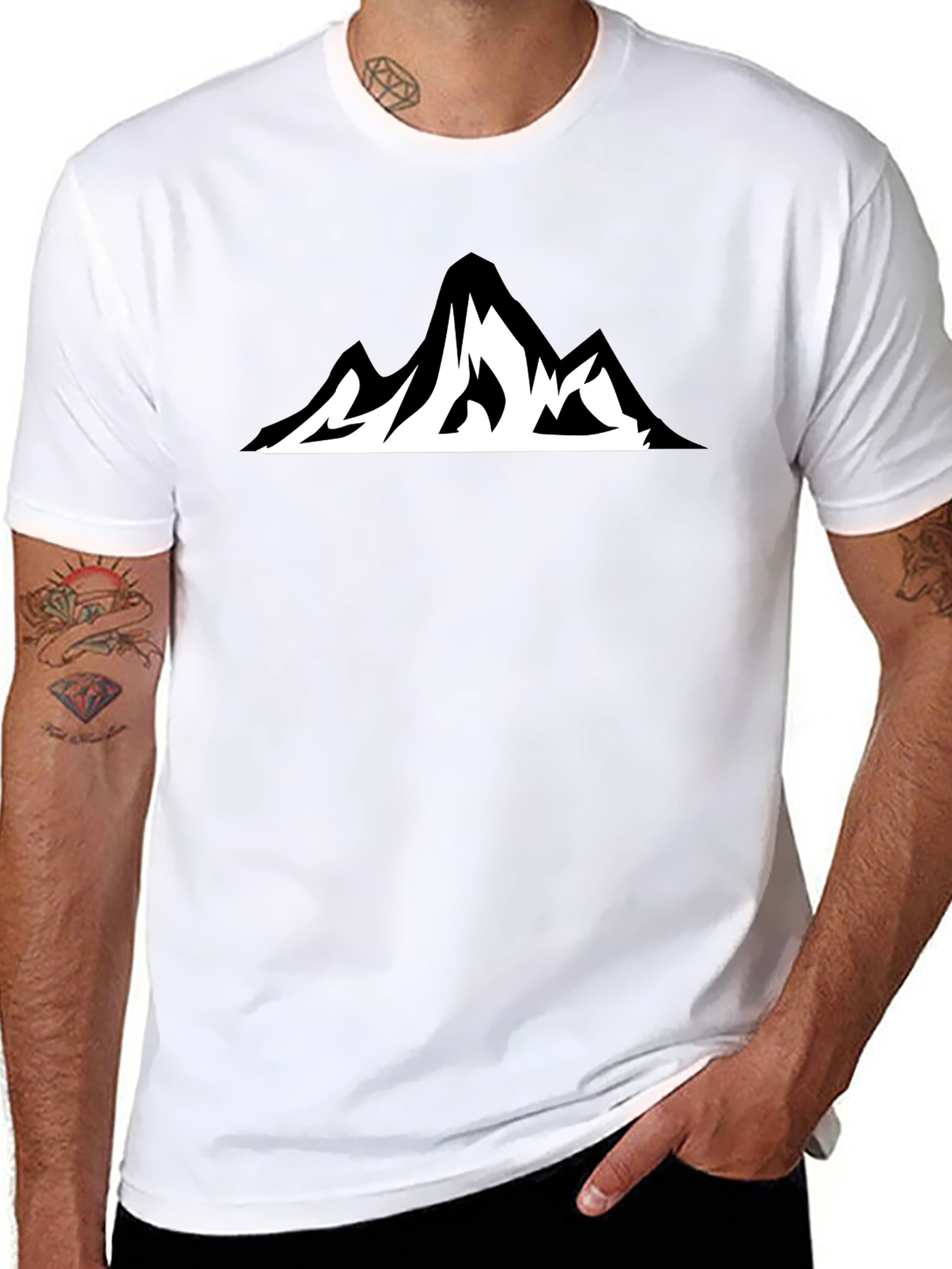 Mountain Graphic T-Shirt - Black