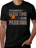 Parkour Time Graphic Tee - Urban Style
