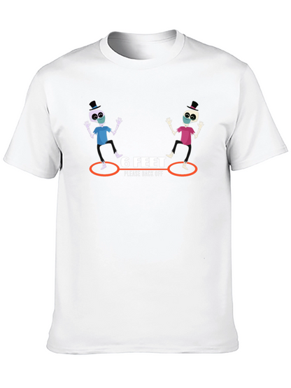 6 Feet Please Back Off Graphic T-Shirt