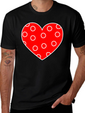 Heart Polka Dot Valentines Day T-Shirt