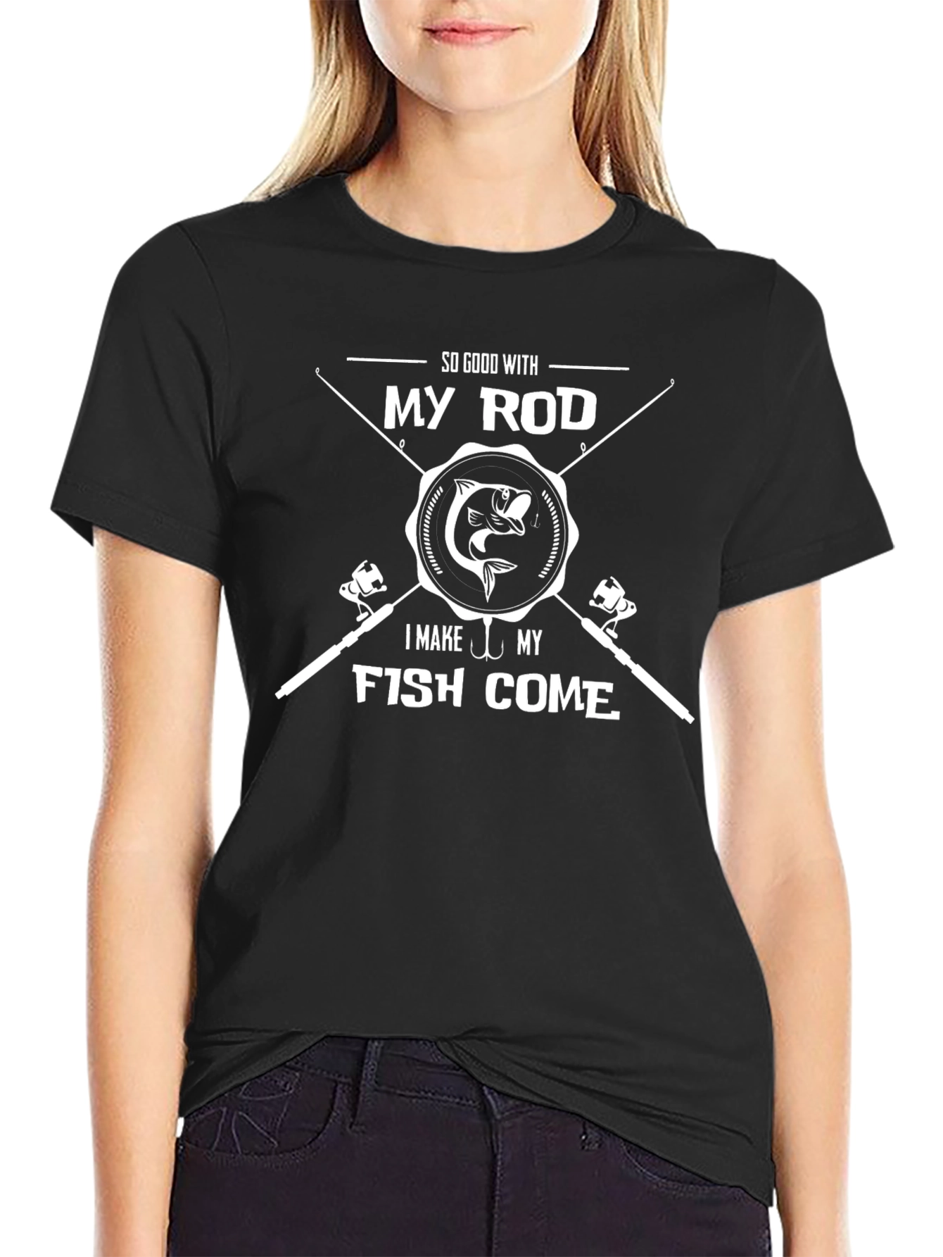 Fishing T-Shirt - So Good With My Rod Funny Tee