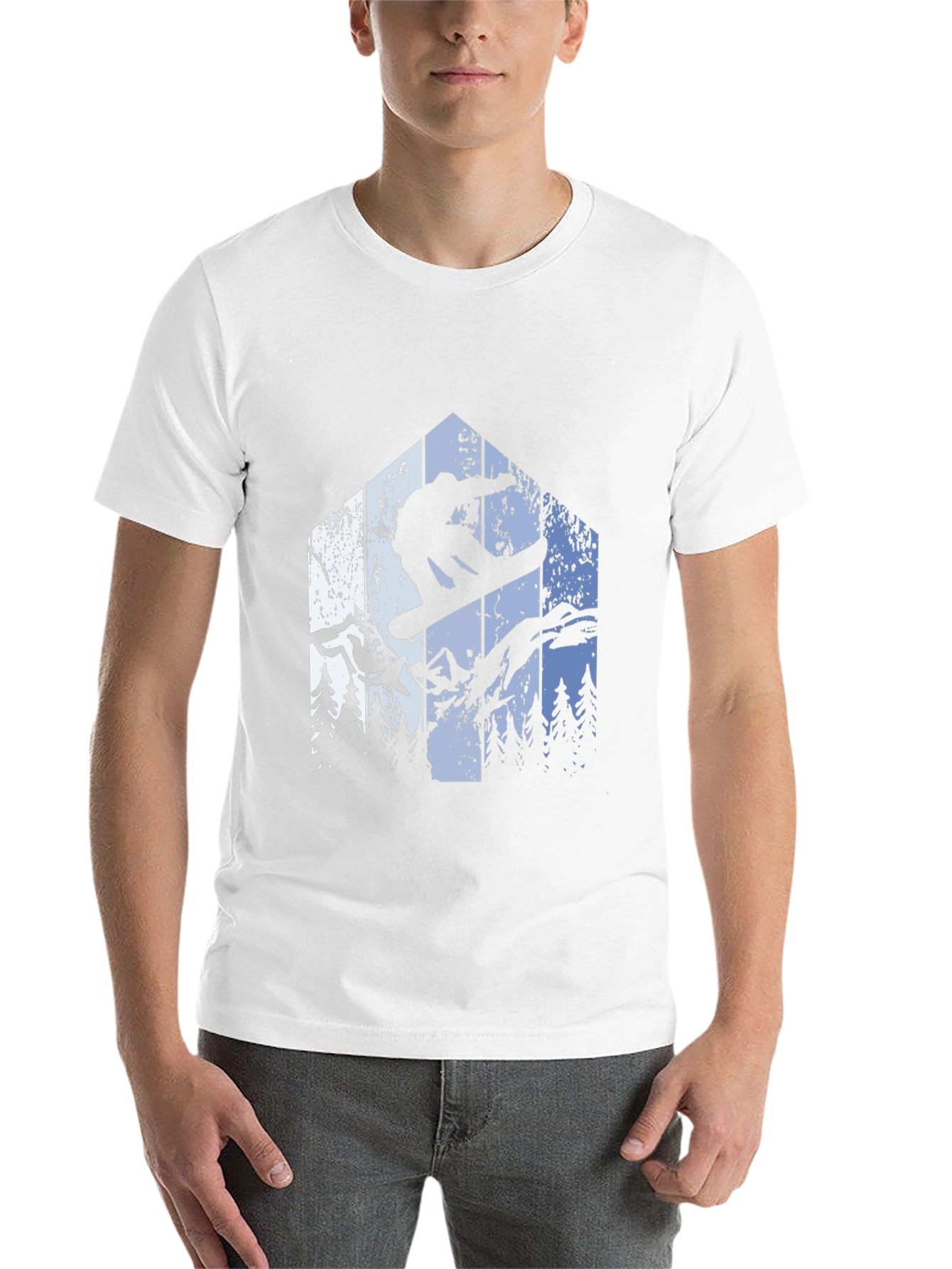 Snowboarding T-Shirt - Mountain Adventure Tee