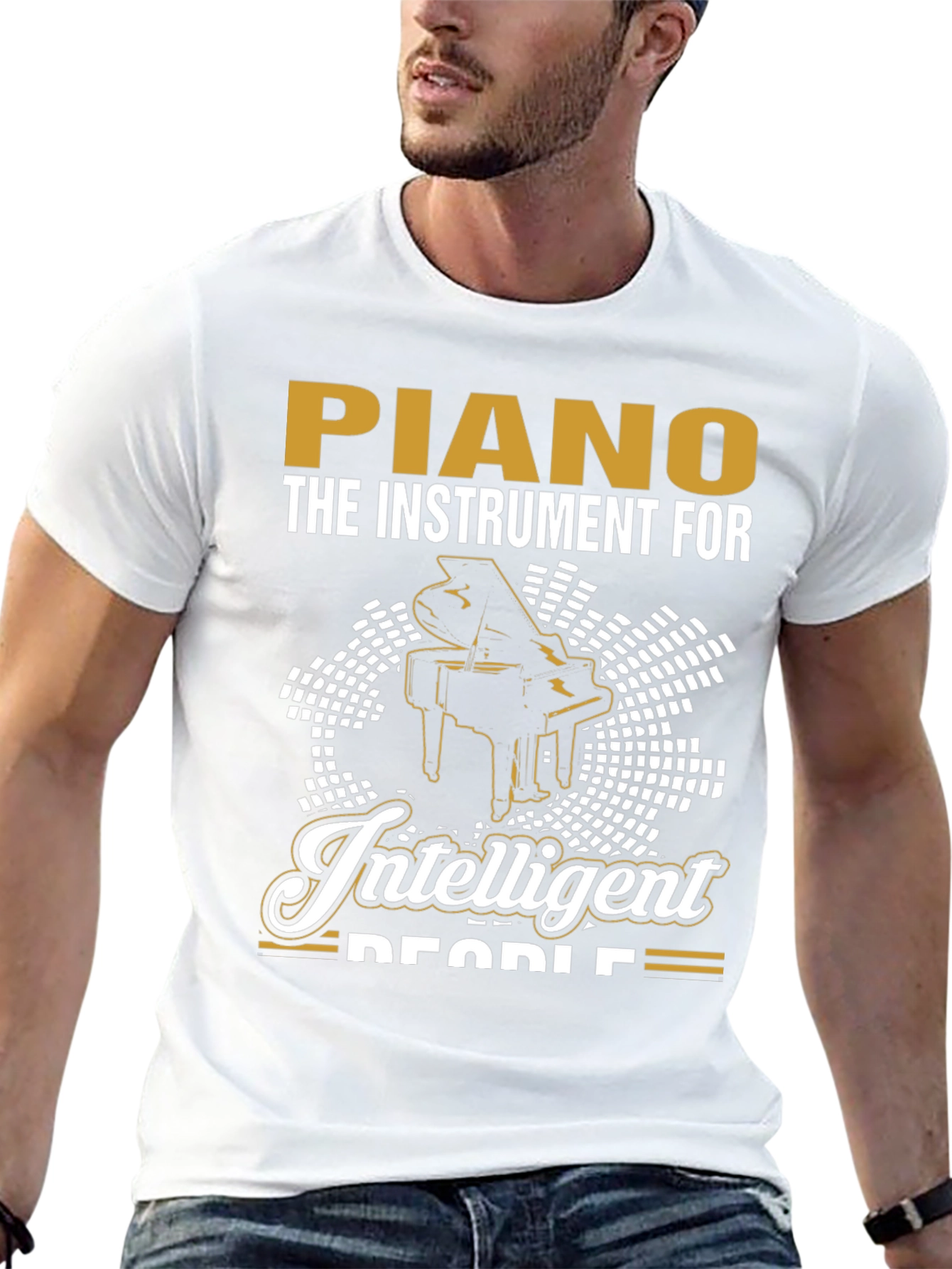 Piano T-Shirt - The Instrument For Intelligent People