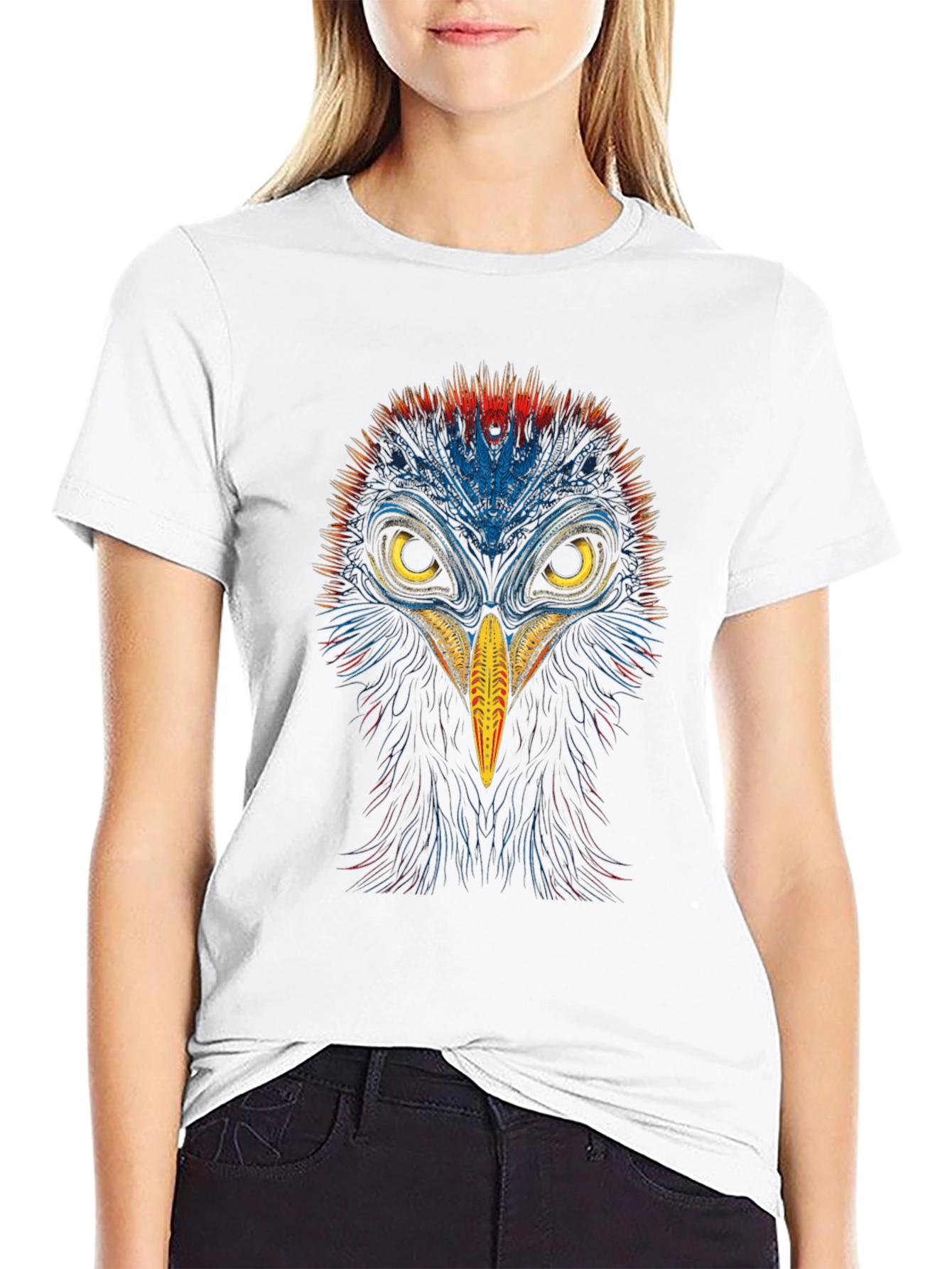 Vibrant Bird Graphic Tee - Bold & Unique Design