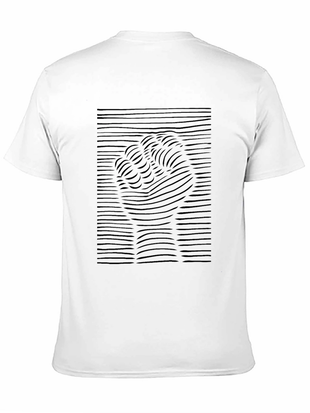 Abstract Fist Graphic Tee - Black