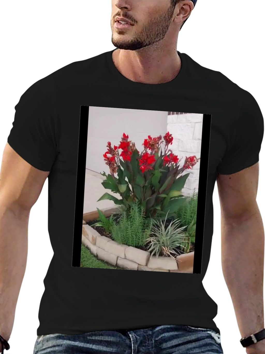 Floral Graphic Tee - Unique Garden Design