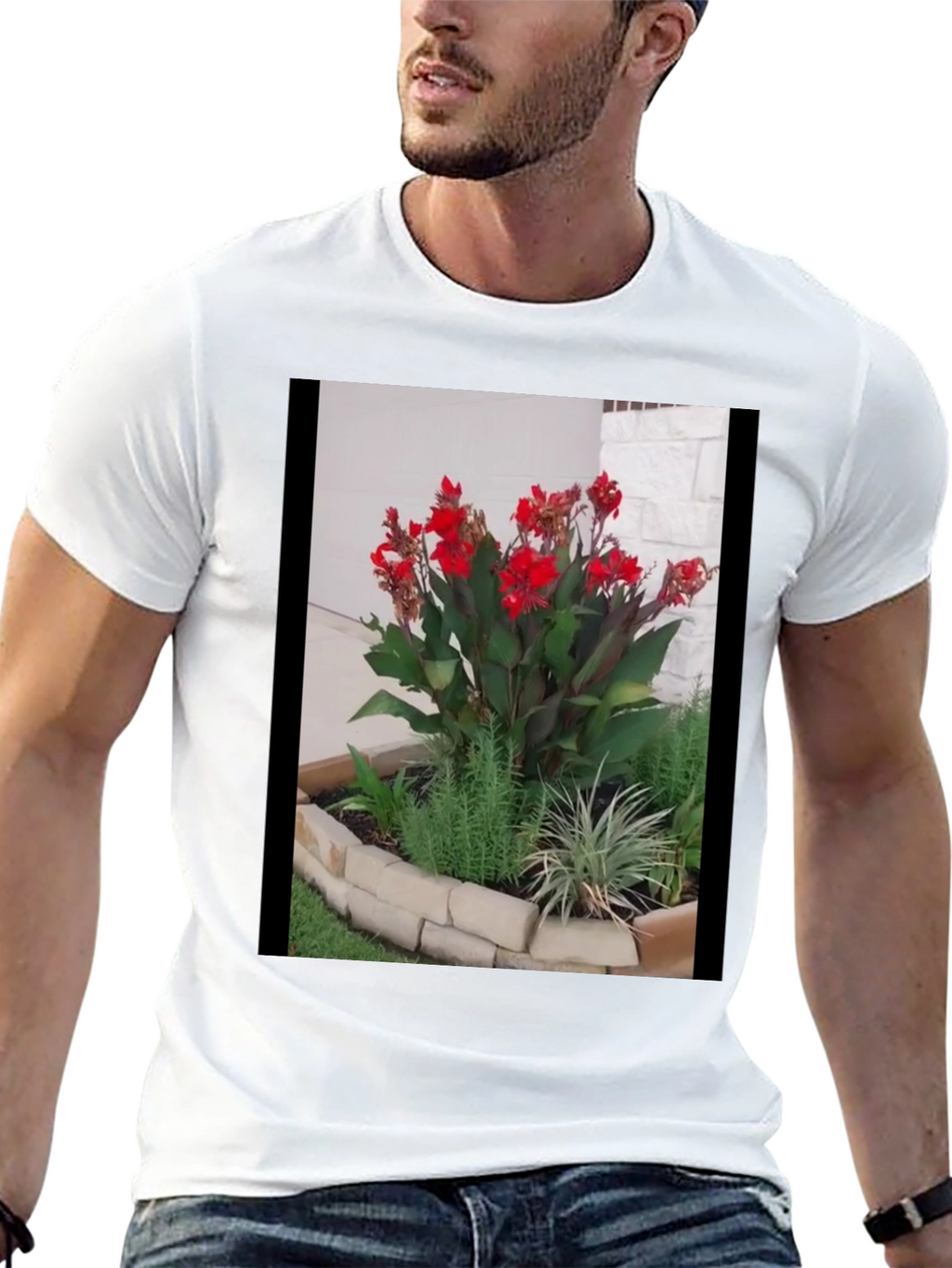 Floral Graphic Tee - Unique Garden Design