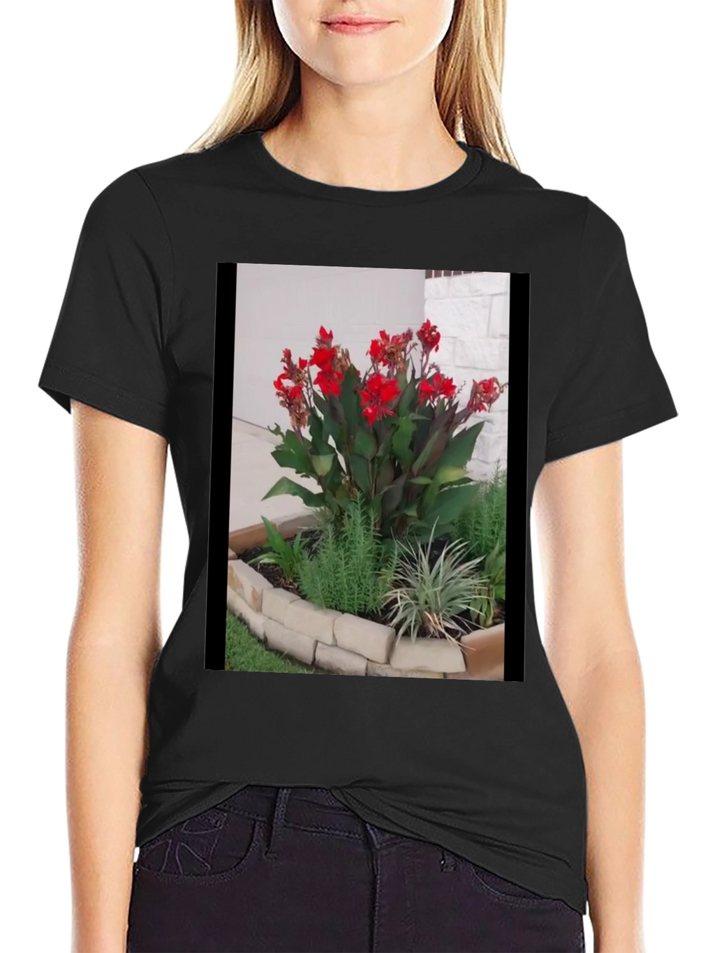 Floral Graphic Tee - Unique Garden Design