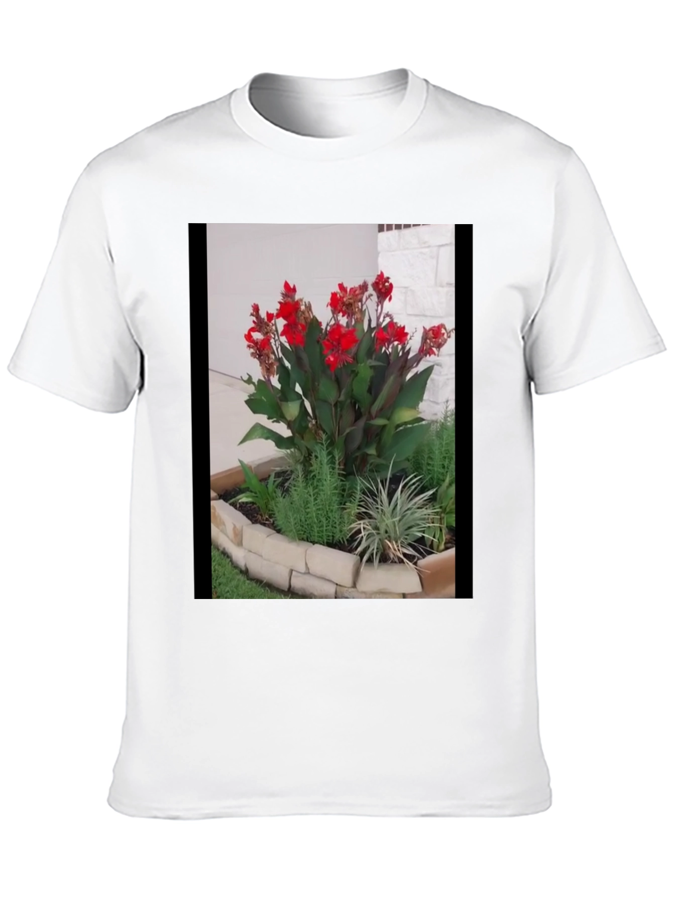 Floral Graphic Tee - Unique Garden Design