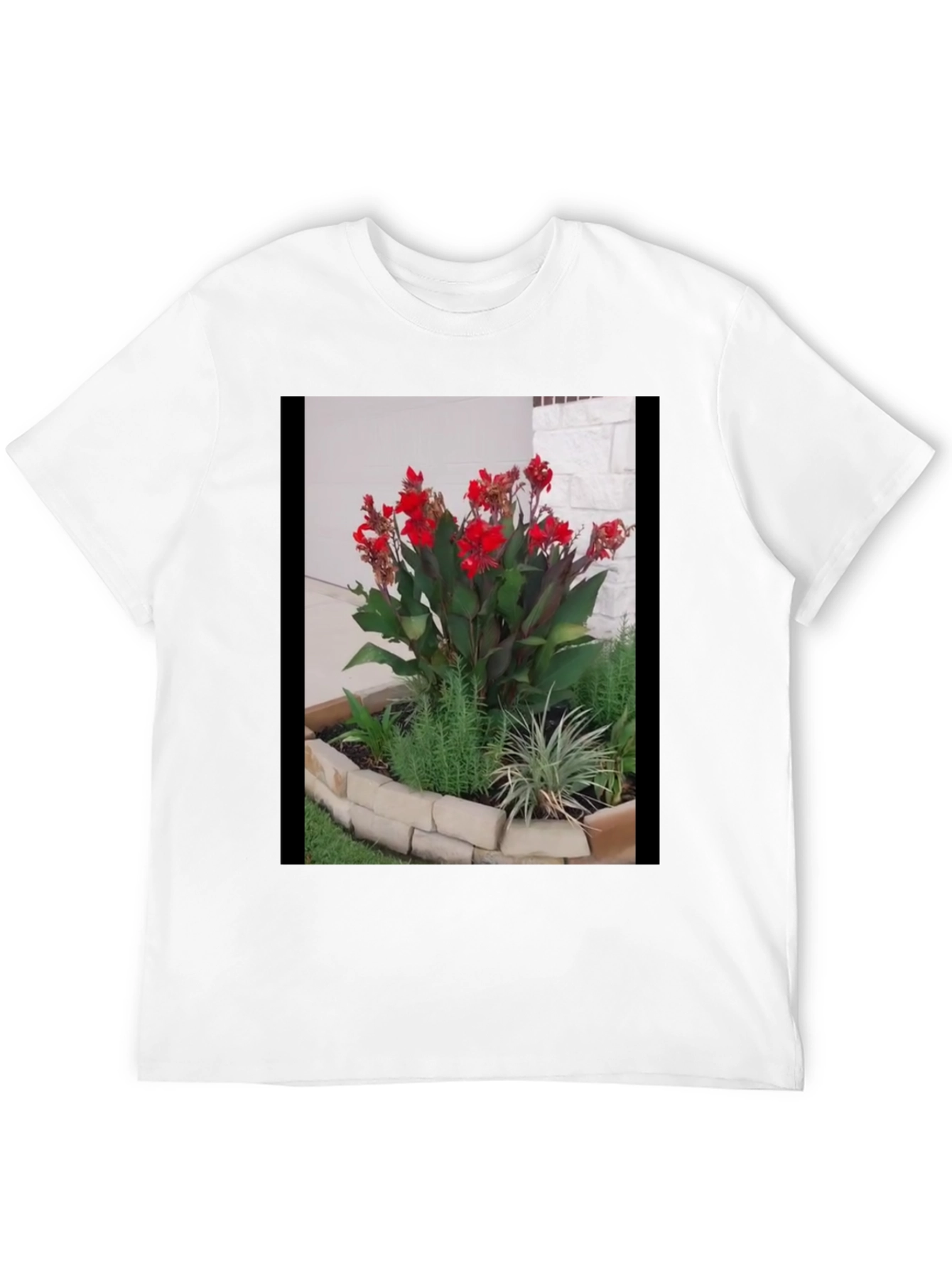 Floral Graphic Tee - Unique Garden Design