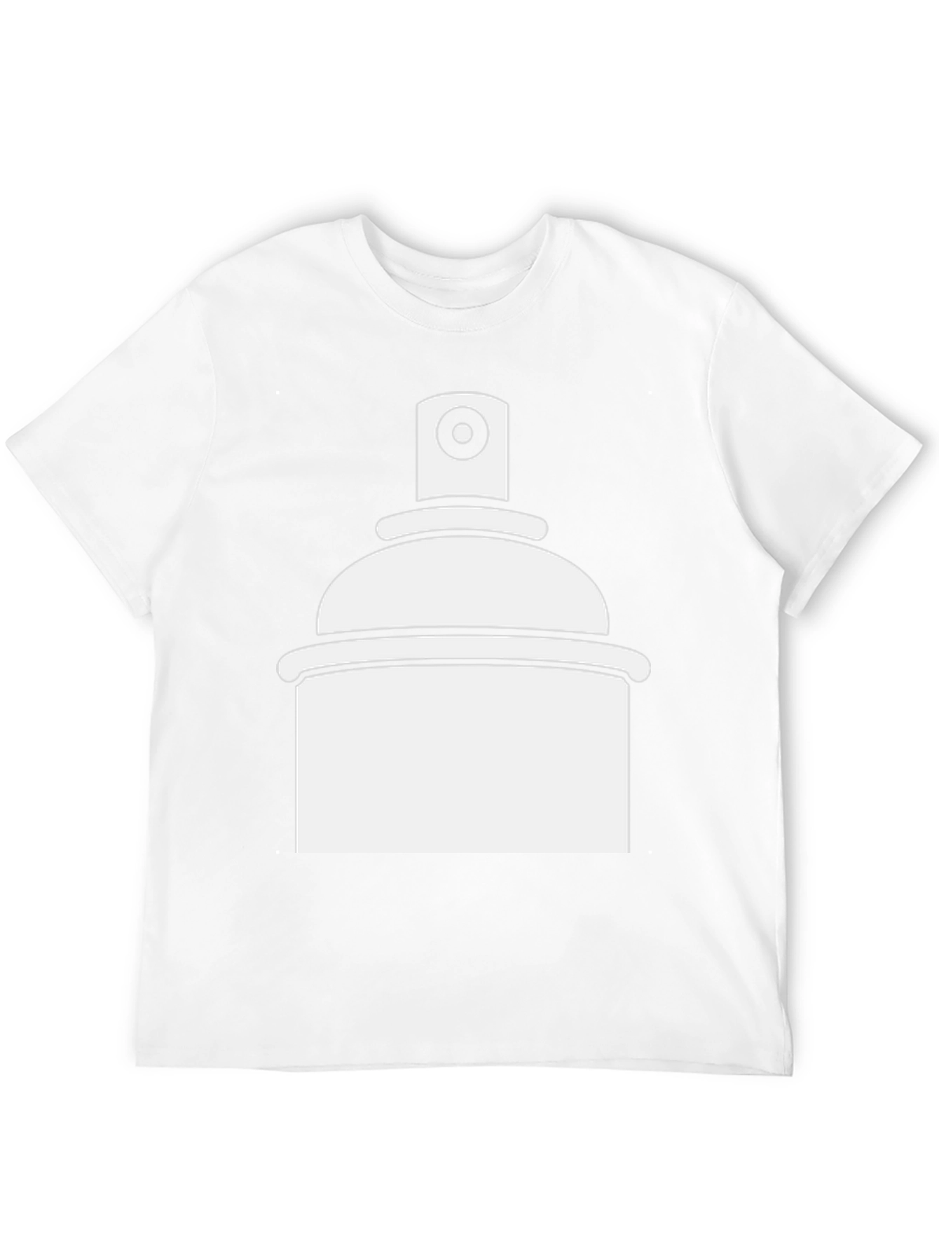 Spray Paint Graphic Tee - Black Casual T-Shirt