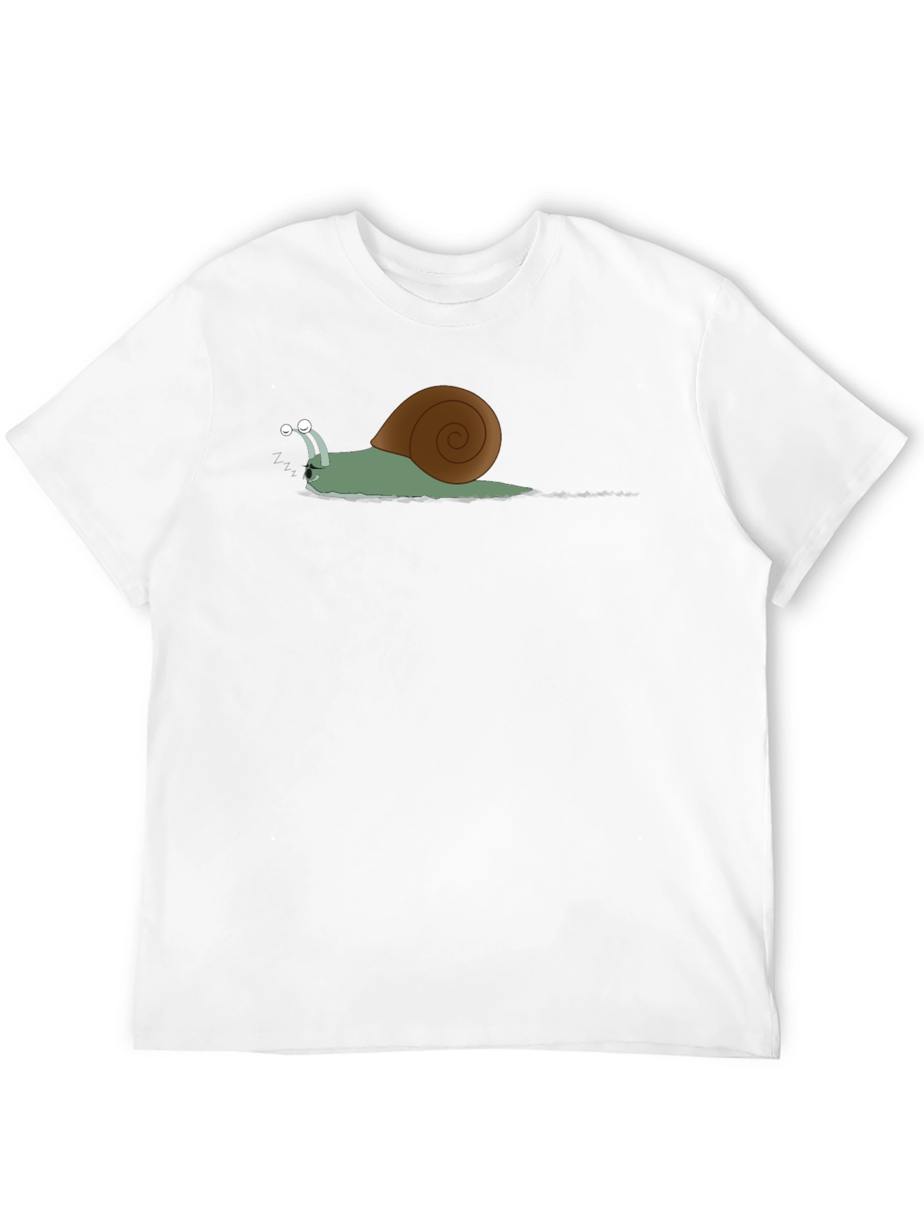 Lazy Snail Graphic Tee - Unique Design