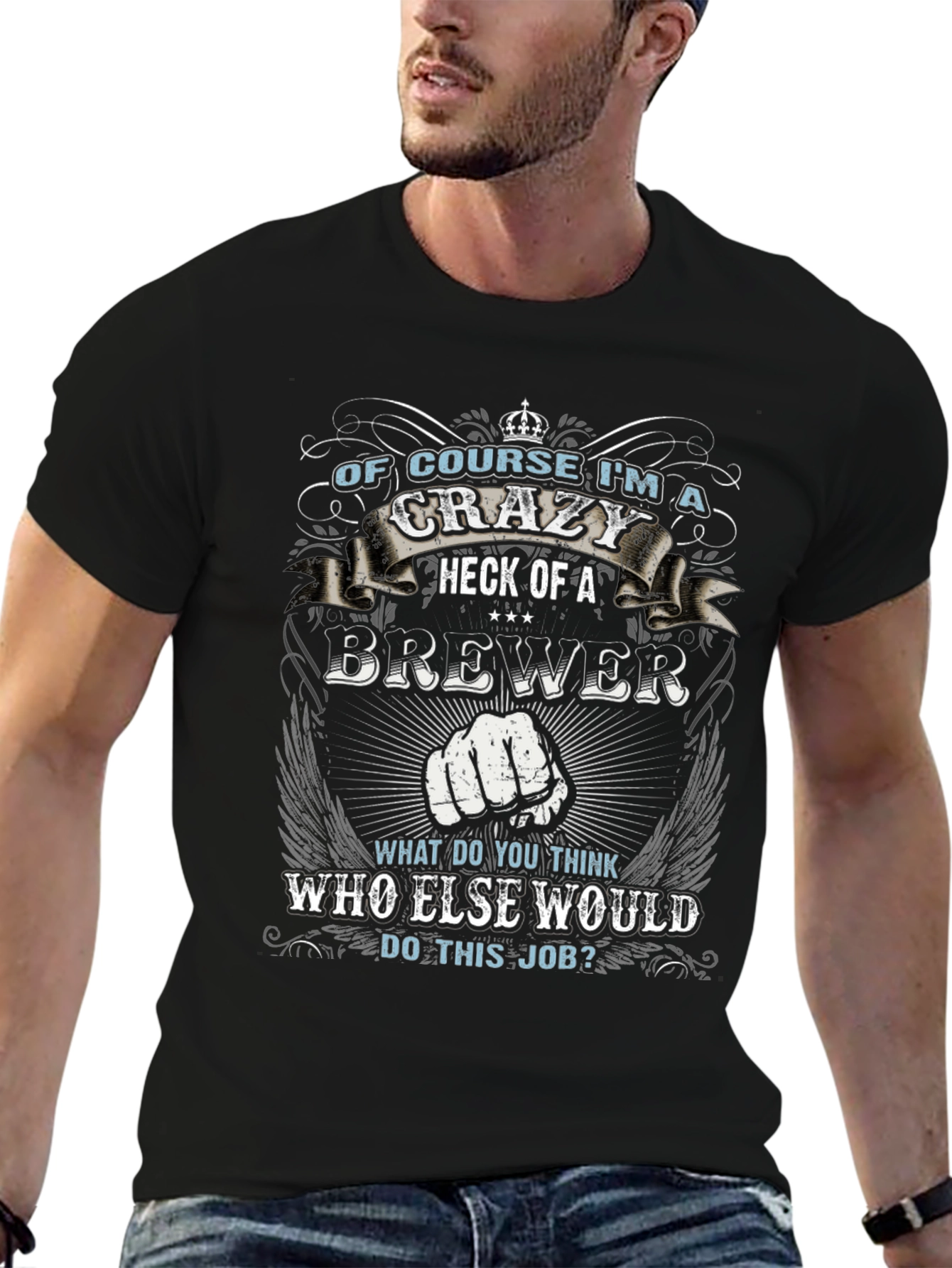 Crazy Brewer Graphic Tee - Unique Design
