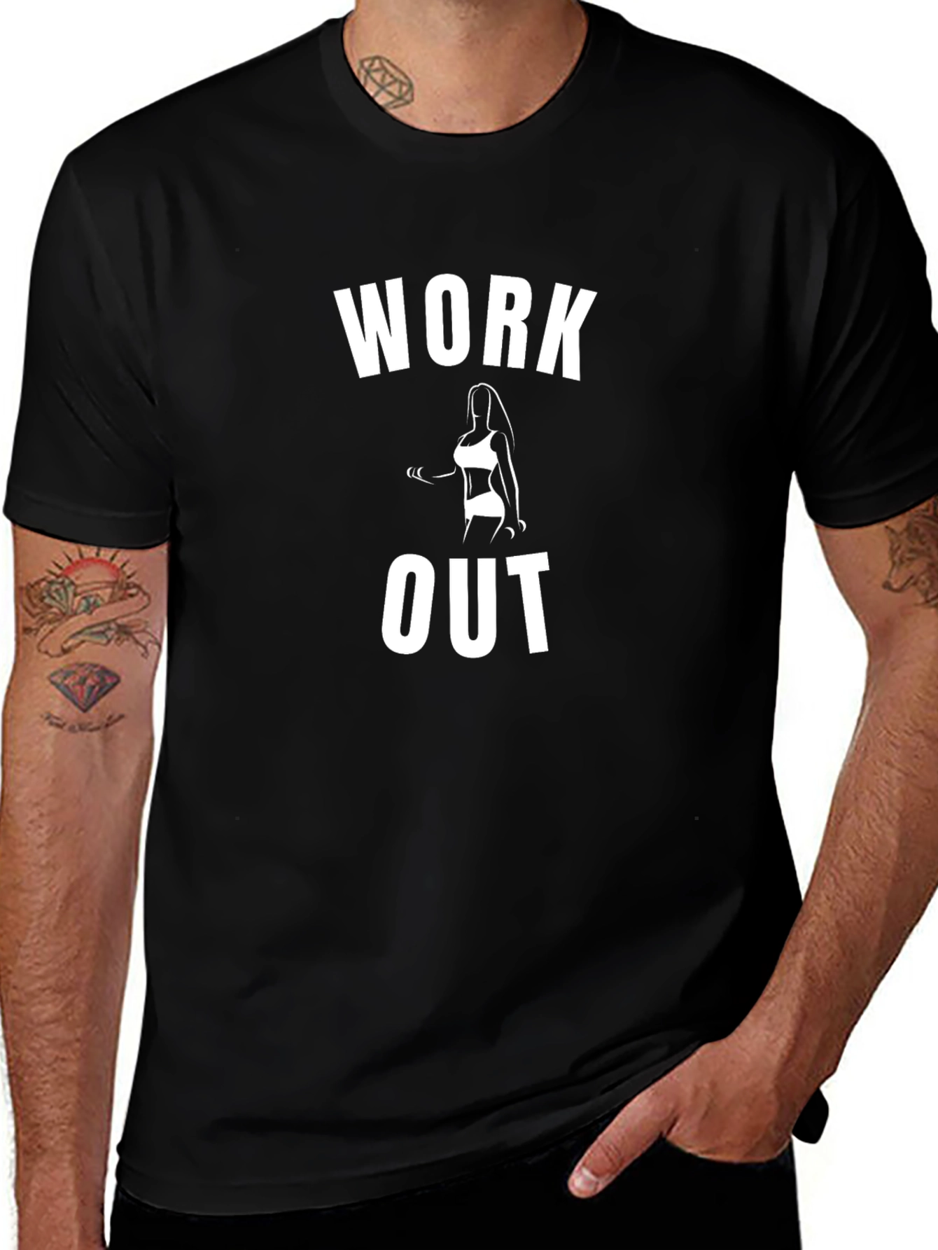 Work Out Graphic Tee - Fitness Motivation