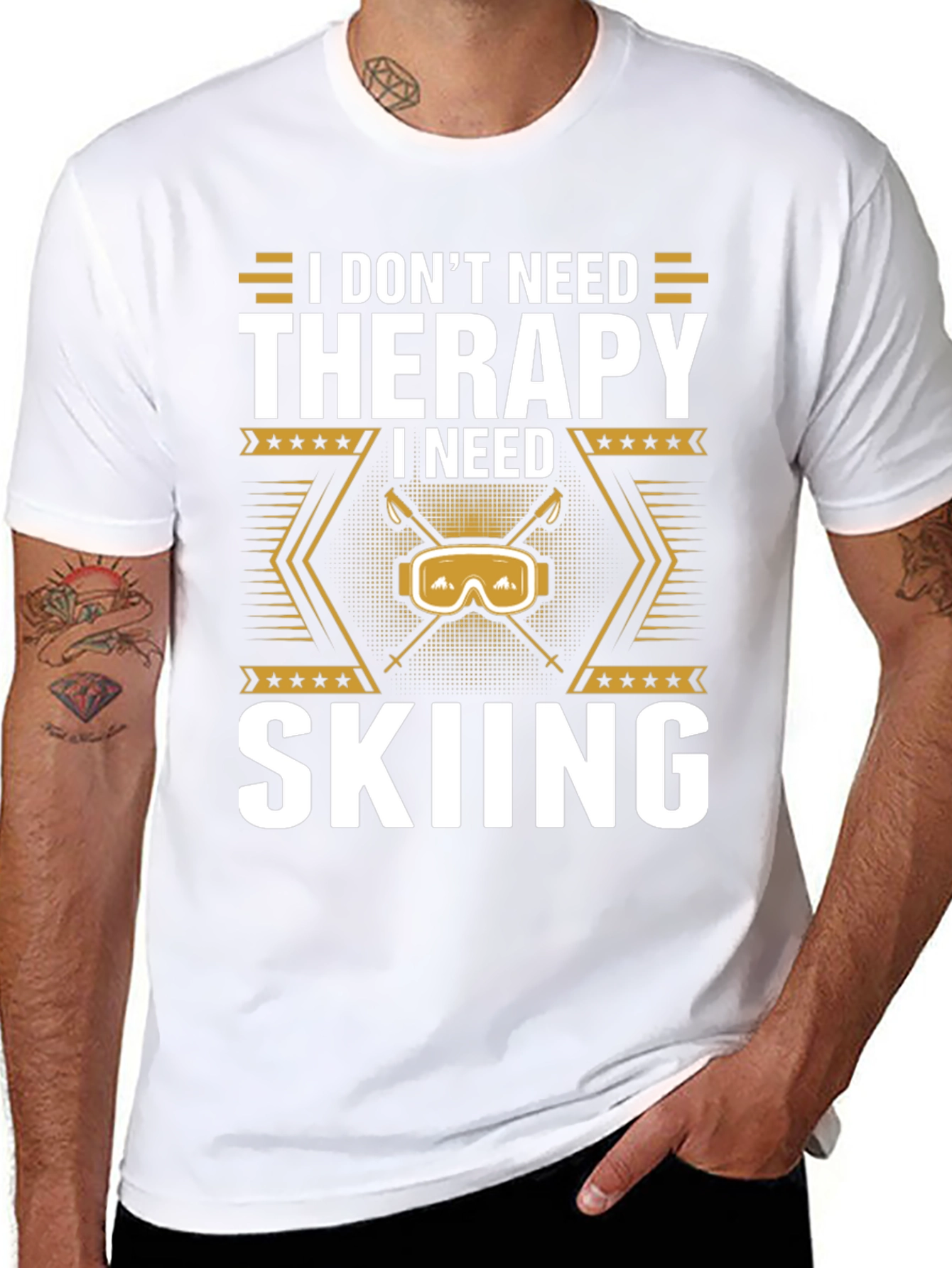 I Need Skiing T-Shirt - Therapy Alternative Apparel